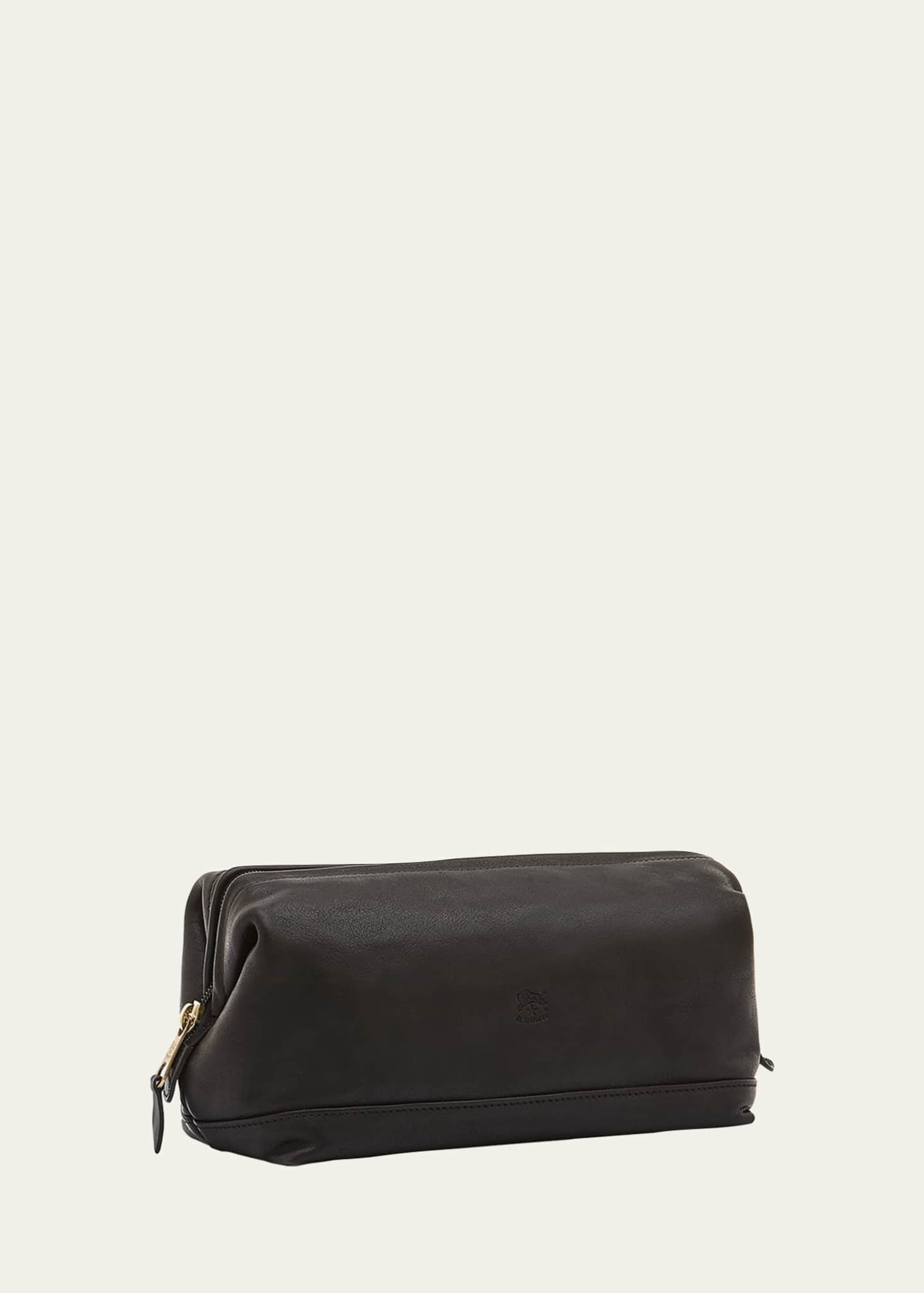 Il Bisonte Men's Leather Travel Toiletry Case Image 4 of 4
