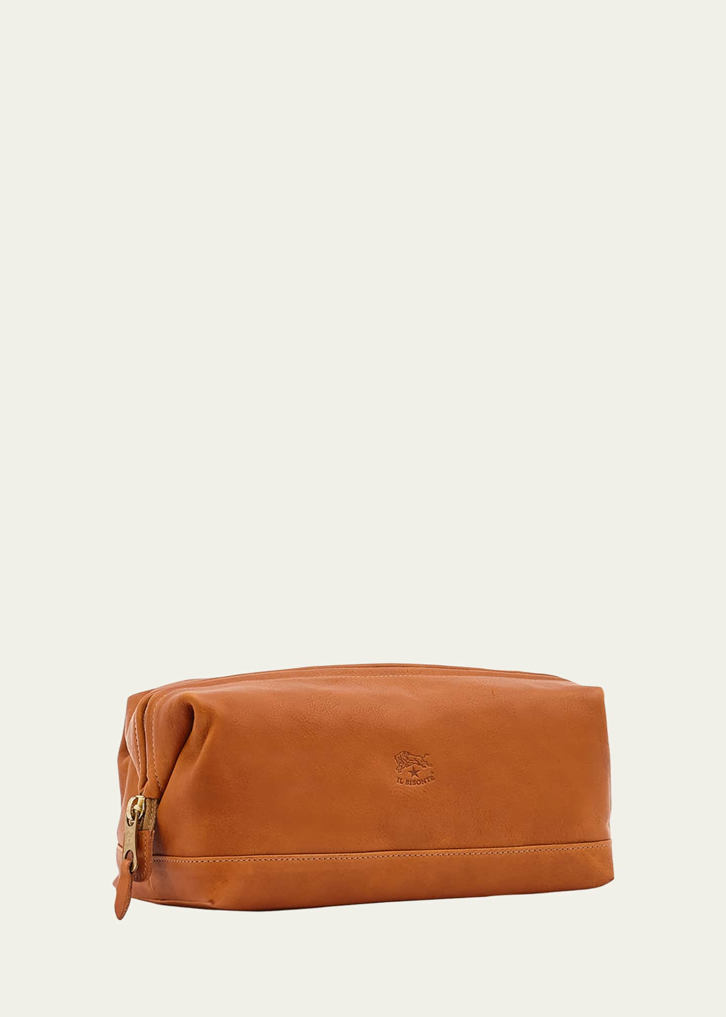 Il Bisonte Men's Leather Travel Toiletry Case Image 4 of 4