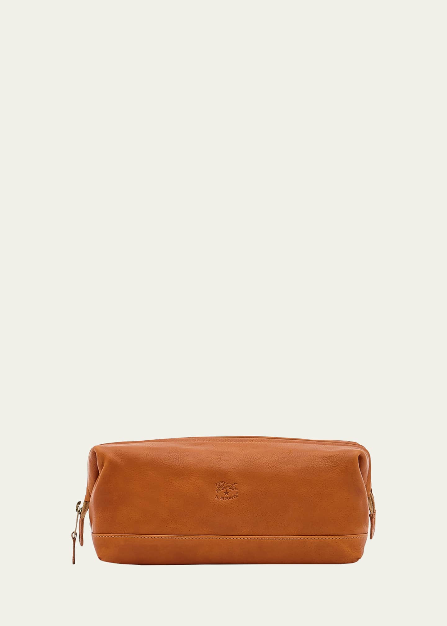 Il Bisonte Men's Leather Travel Toiletry Case Image 1 of 4