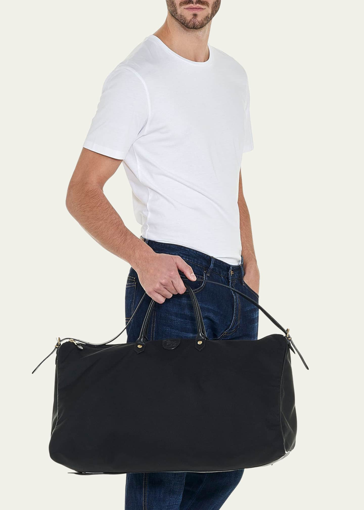 Il Bisonte Men's Canvas-Leather Travel Duffle Bag - Bergdorf Goodman