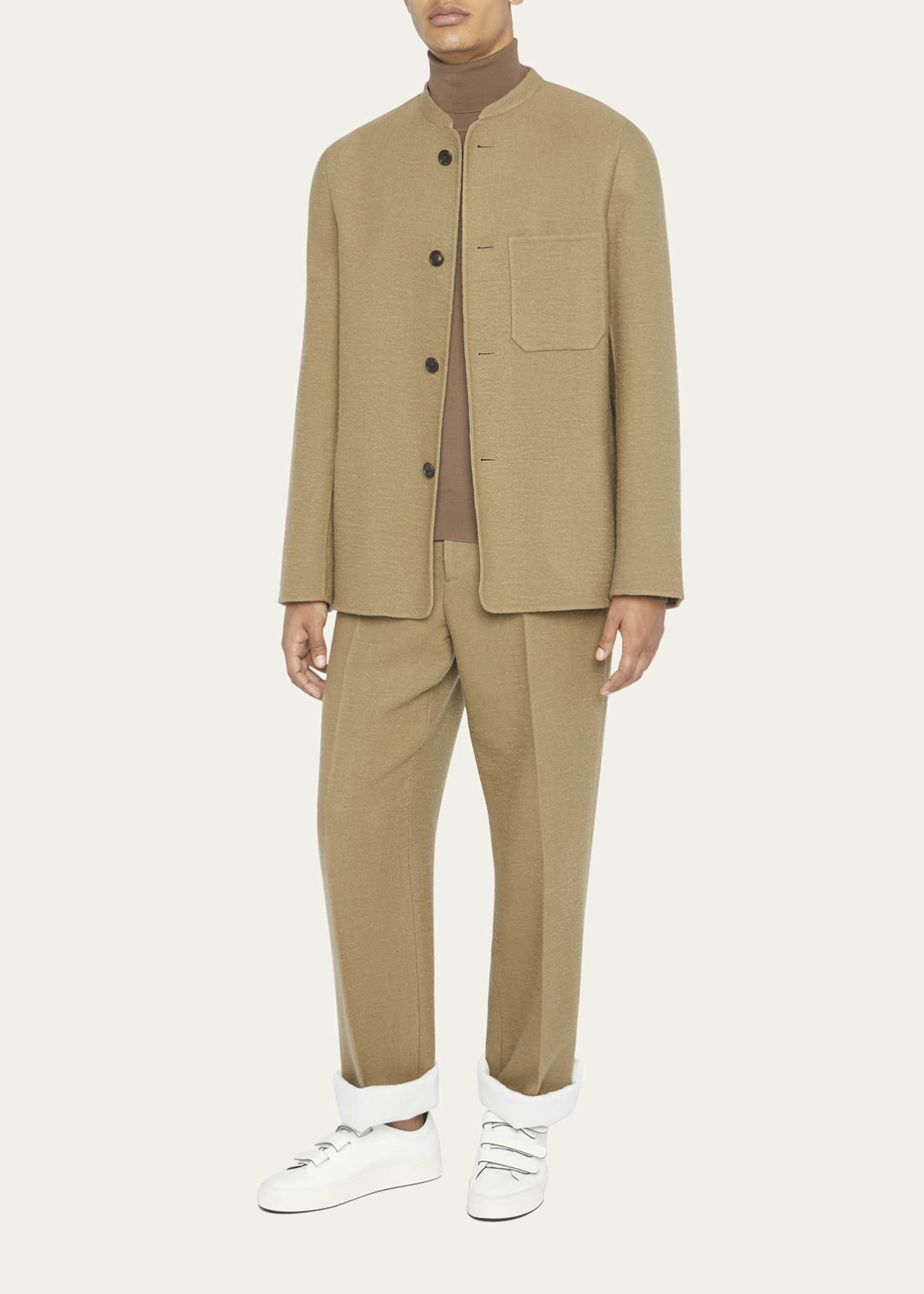 THE ROW Men's Everett BandCollar Jacket Bergdorf Goodman
