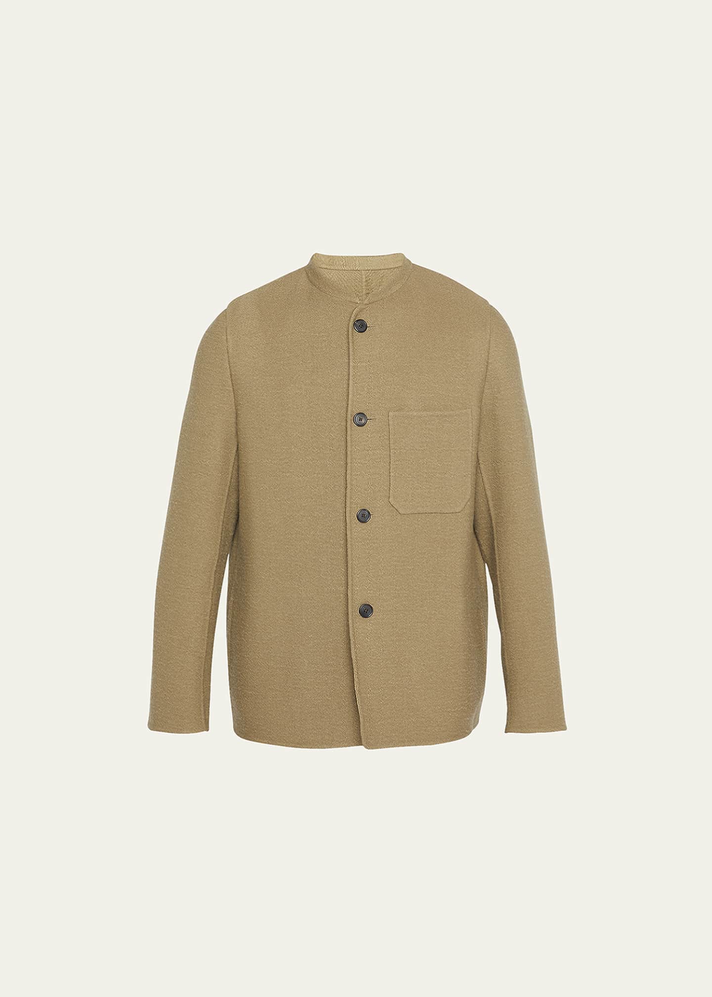 THE ROW Men's Everett BandCollar Jacket Bergdorf Goodman