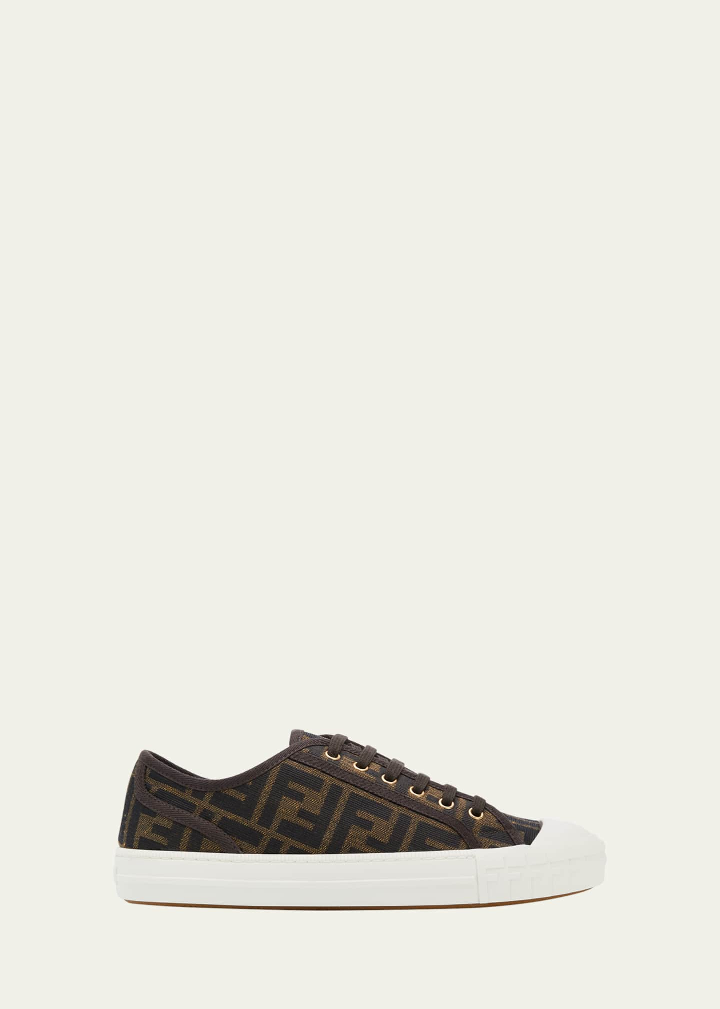 Fendi FF Jacquard Low-Top Sneakers - Bergdorf Goodman