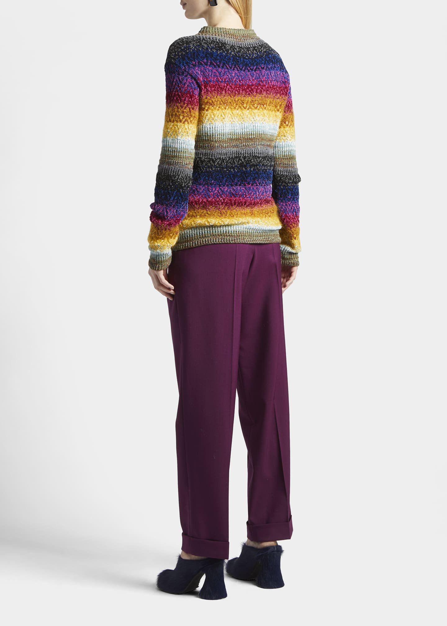 Marni FunnelNeck Knit Sweater Bergdorf Goodman