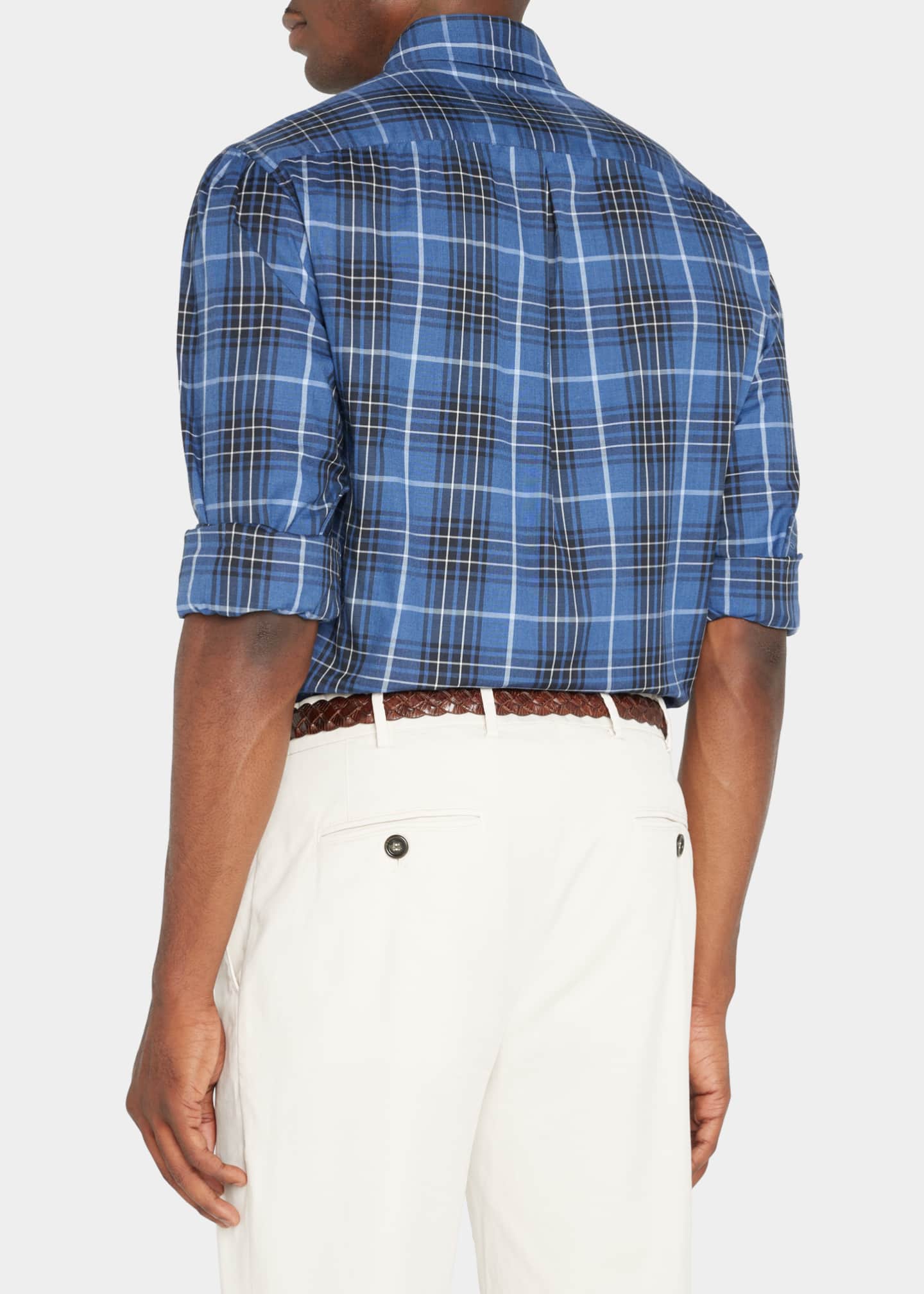 Brunello Cucinelli Men's Spread Collar Dress Shirt Bergdorf Goodman