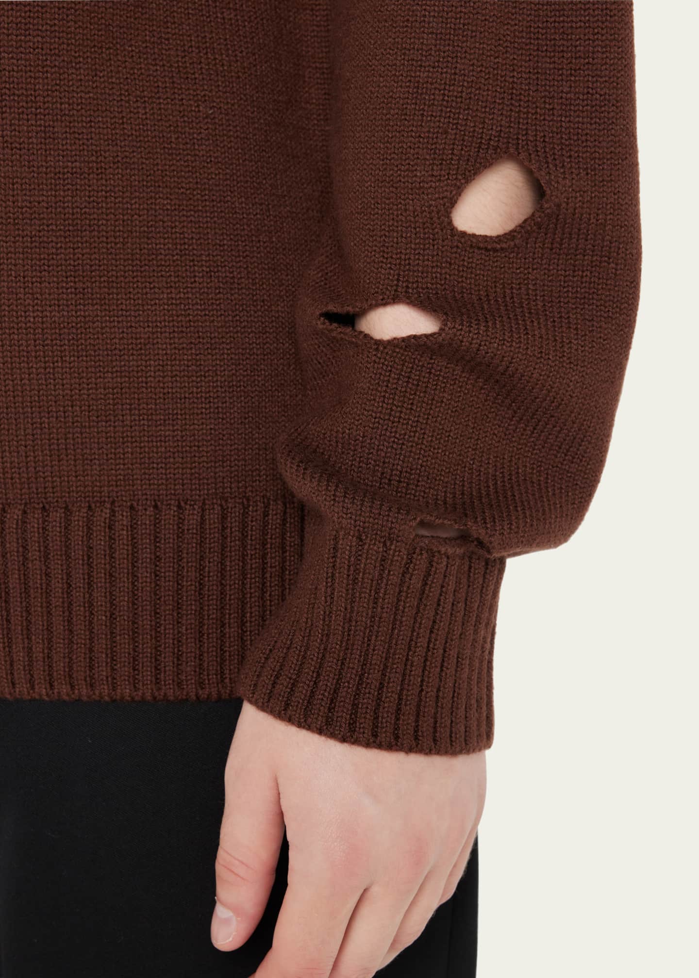 dik betaling samenkomen Burberry Men's Parish Holey Wool Sweater - Bergdorf Goodman