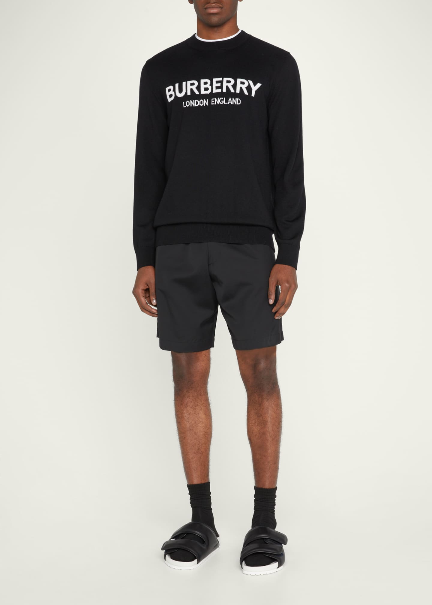 Burberry men's crew neck sales