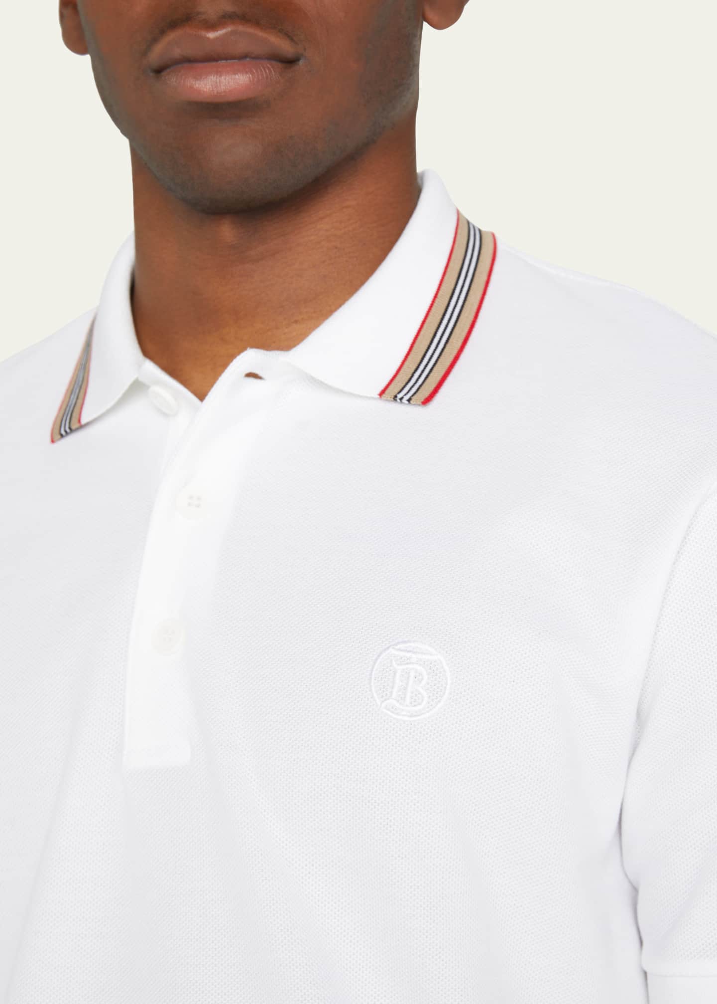Burberry Men s Pierson Check Trim Polo Shirt Bergdorf Goodman