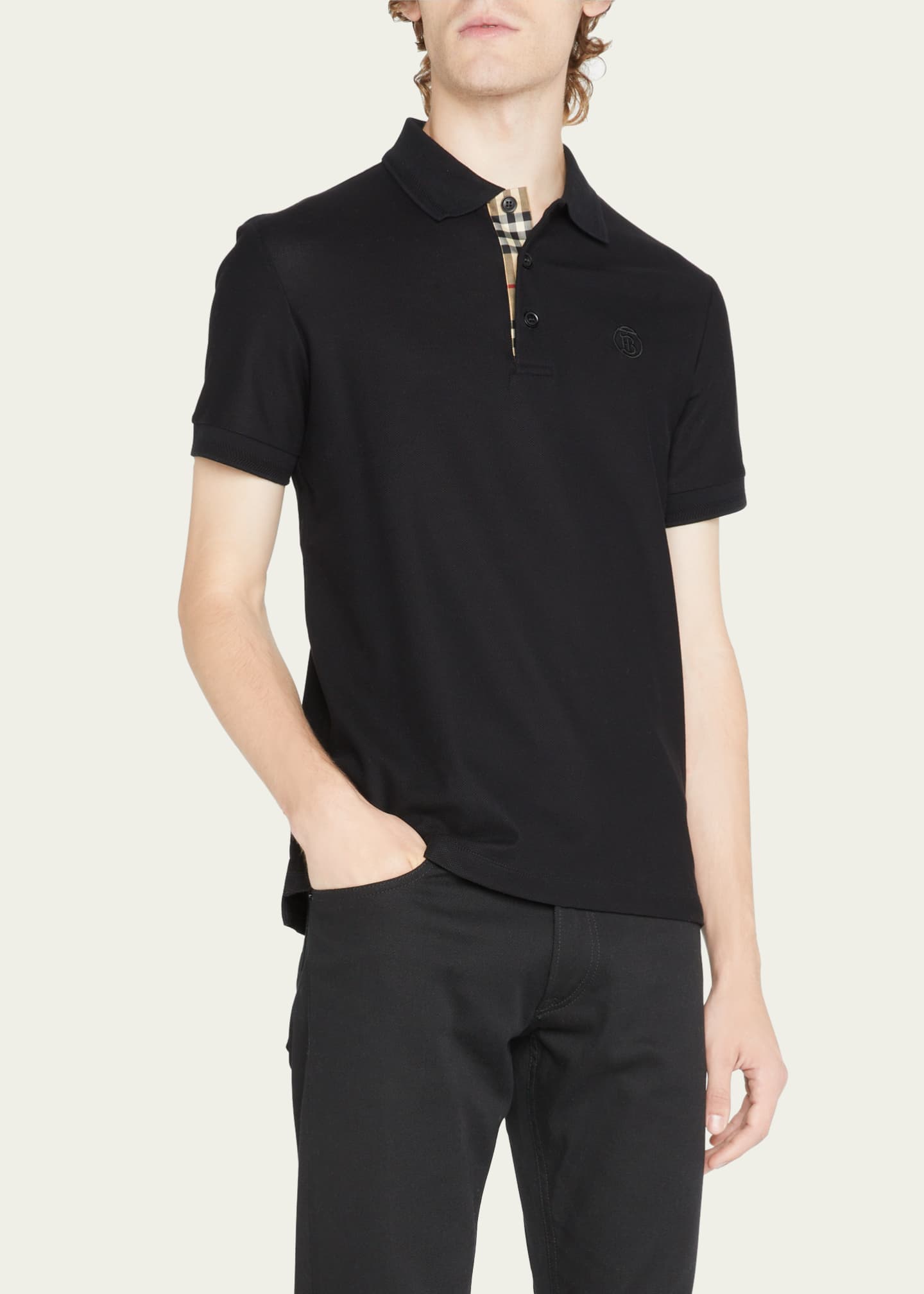 Burberry polo mens best sale