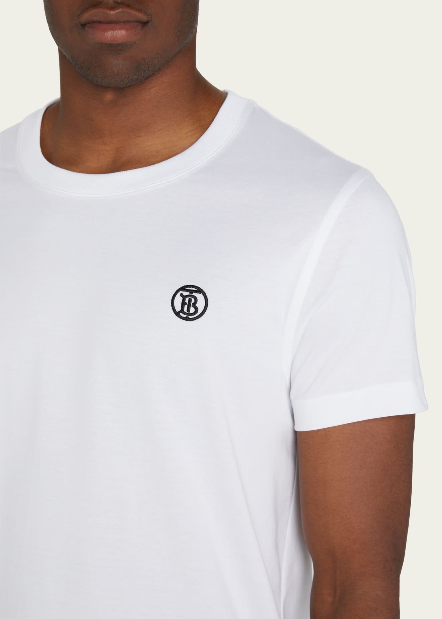 Burberry mens white t shirt deals