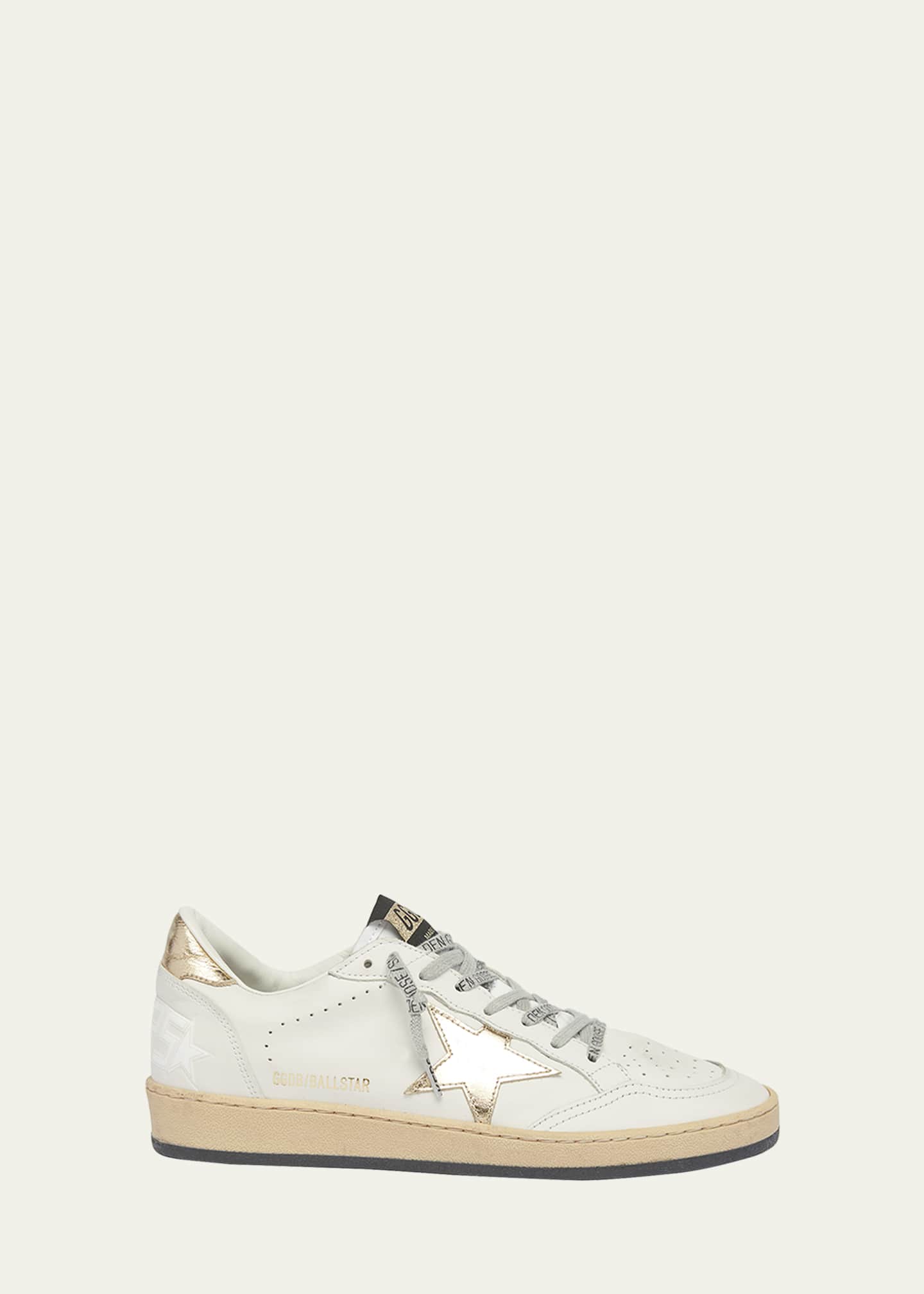 Golden Goose Ballstar Mixed Leather Low-Top Sneakers Image 1 of 5