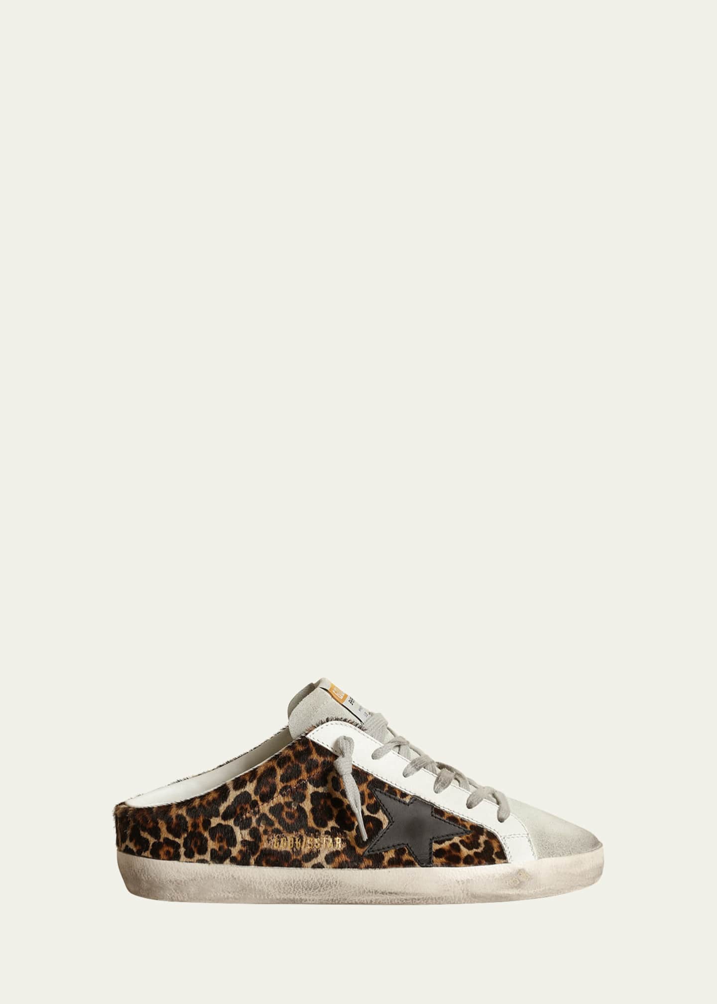 Golden Goose Superstar Sabot Leopard-Print Sneakers Image 1 of 5