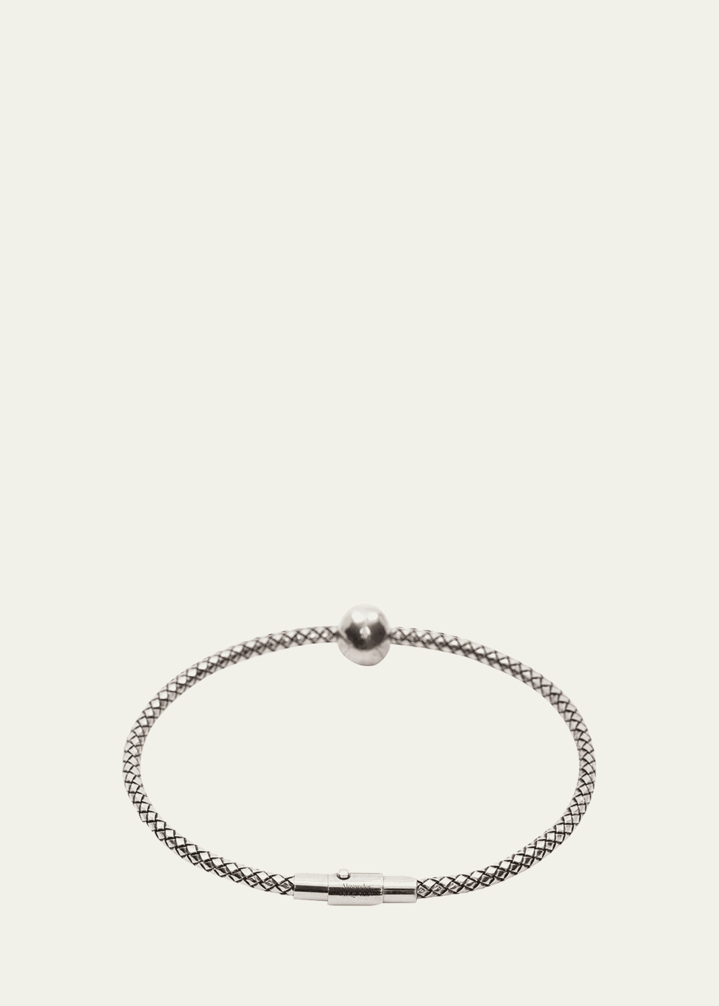 Alexander McQueen Skull Charm Bracelet - Silver