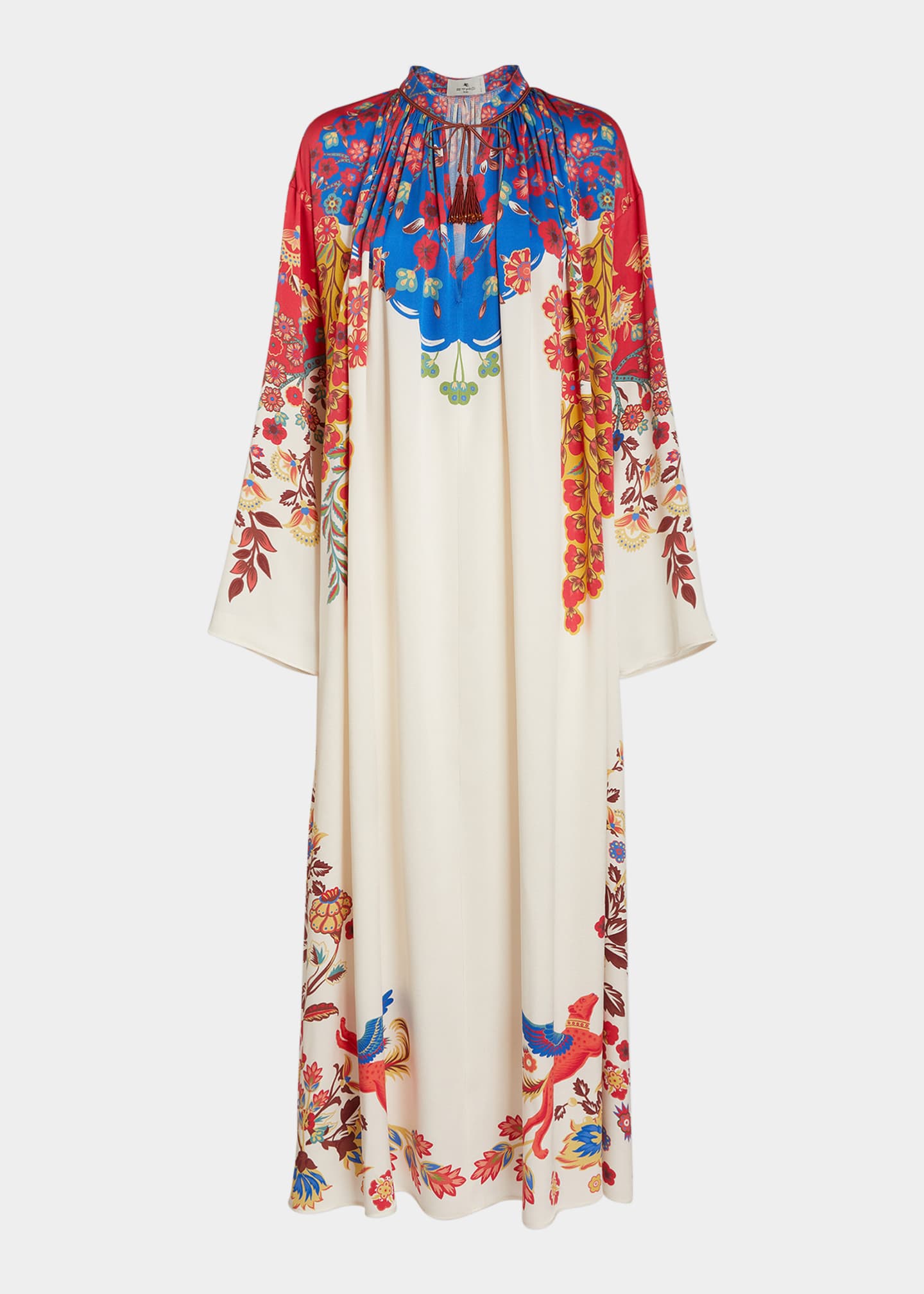 Etro Comet Degrade Floral-Print Silk Maxi Dress - Bergdorf Goodman