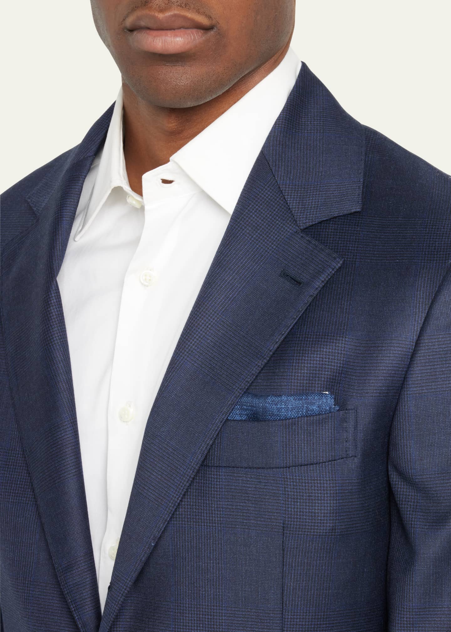 Brunello Cucinelli Men s Super 150s Wool Windowpane Suit