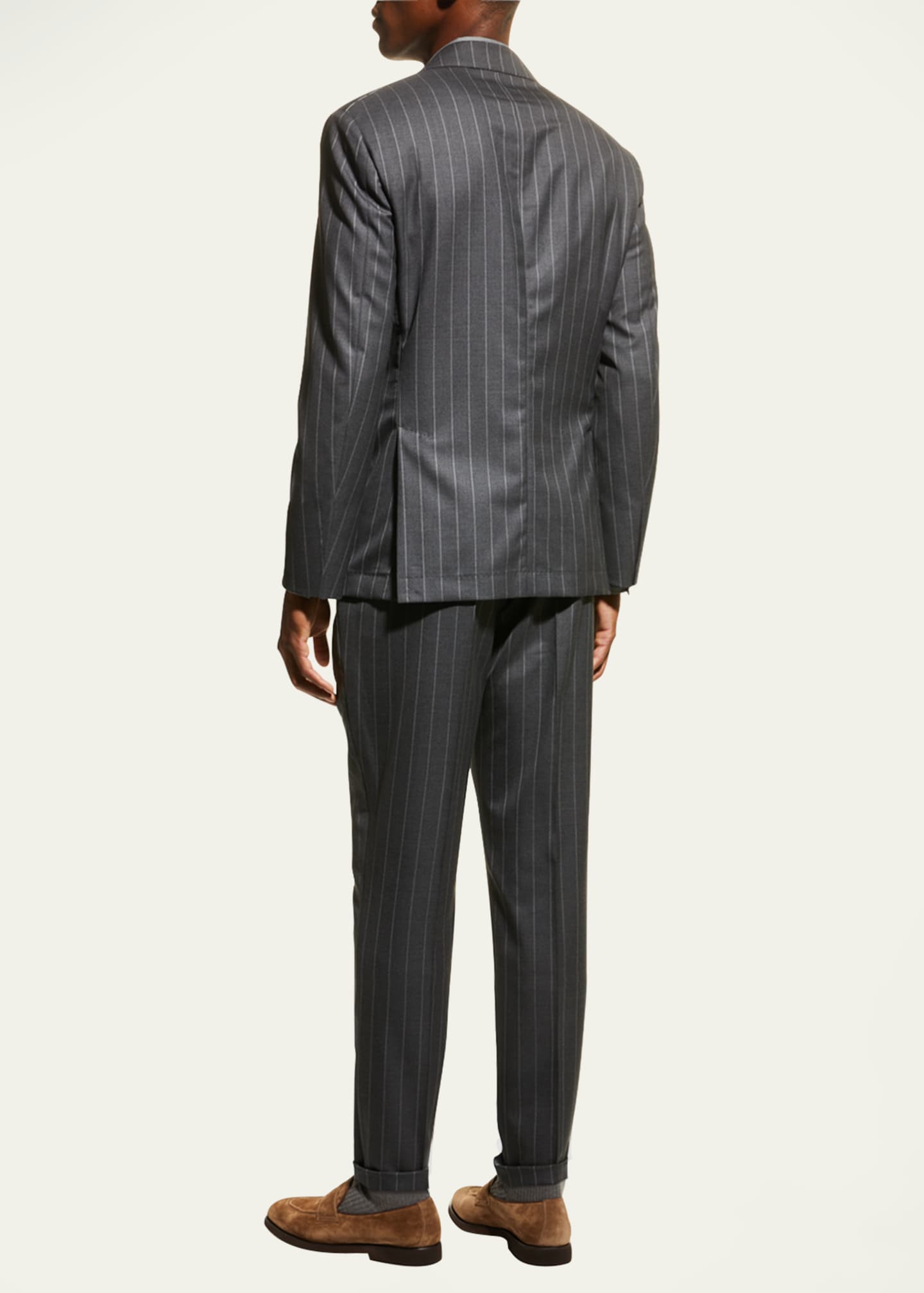 Brunello Cucinelli Mens Wool Stripe Two Piece Suit Bergdorf Goodman