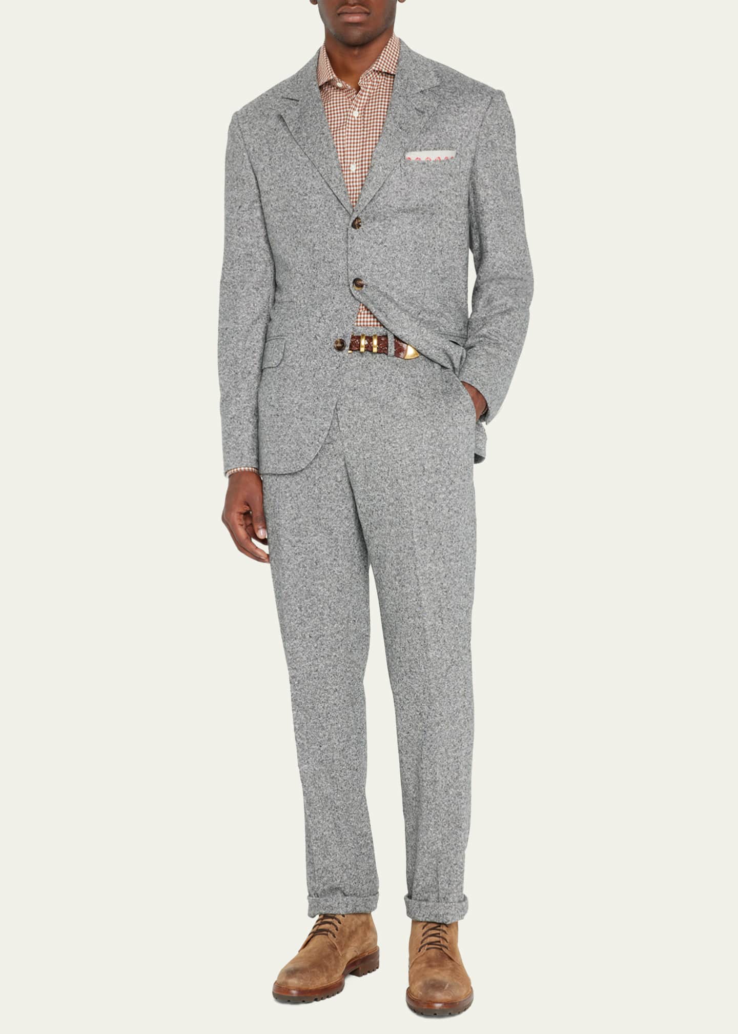 Brunello Cucinelli Men's WoolCashmere TwoPiece Suit Bergdorf Goodman