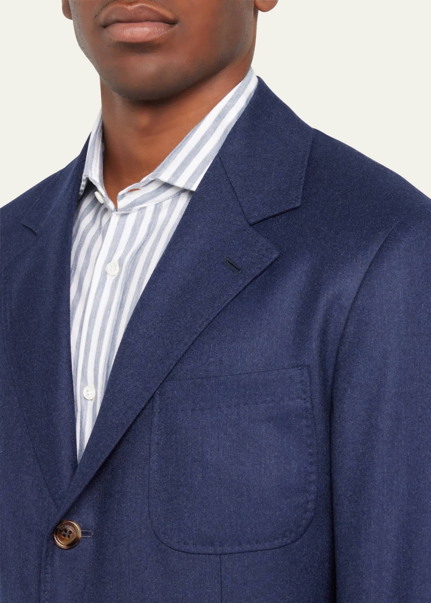 Brunello Cucinelli Men's Virgin Wool and Silk Tuxedo Blue main image 0