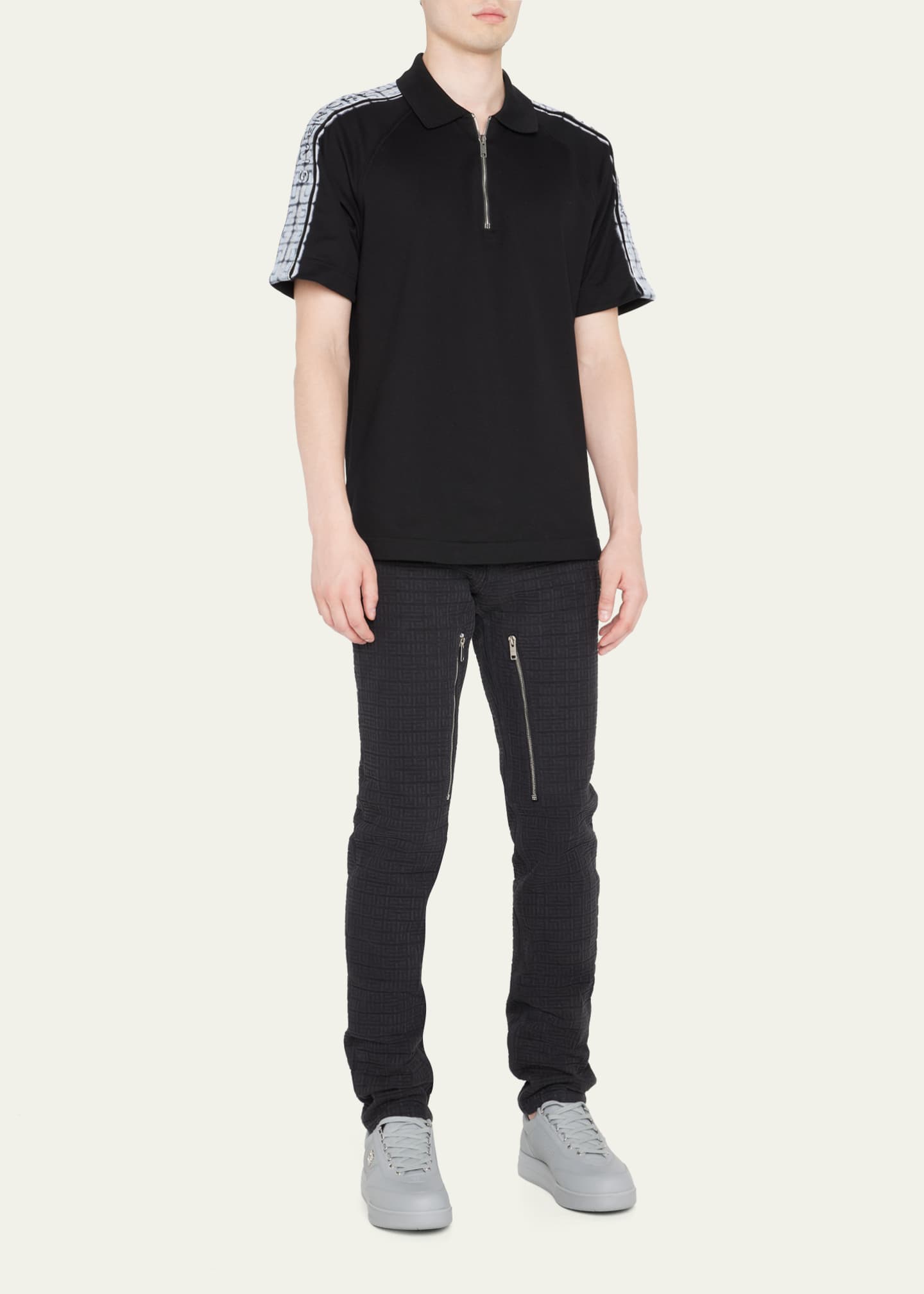 Givenchy Men's 4G Jacquard Denim Trousers