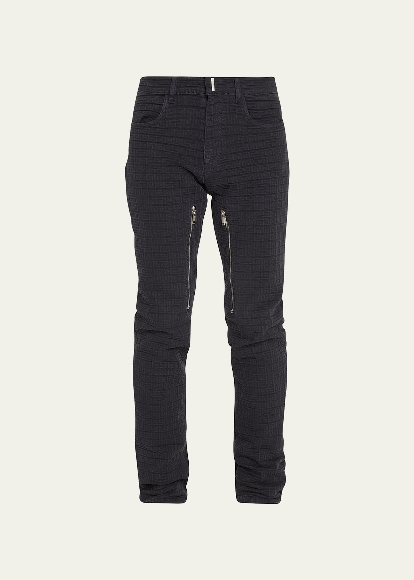 Givenchy Regular Fit Jacquard Jeans