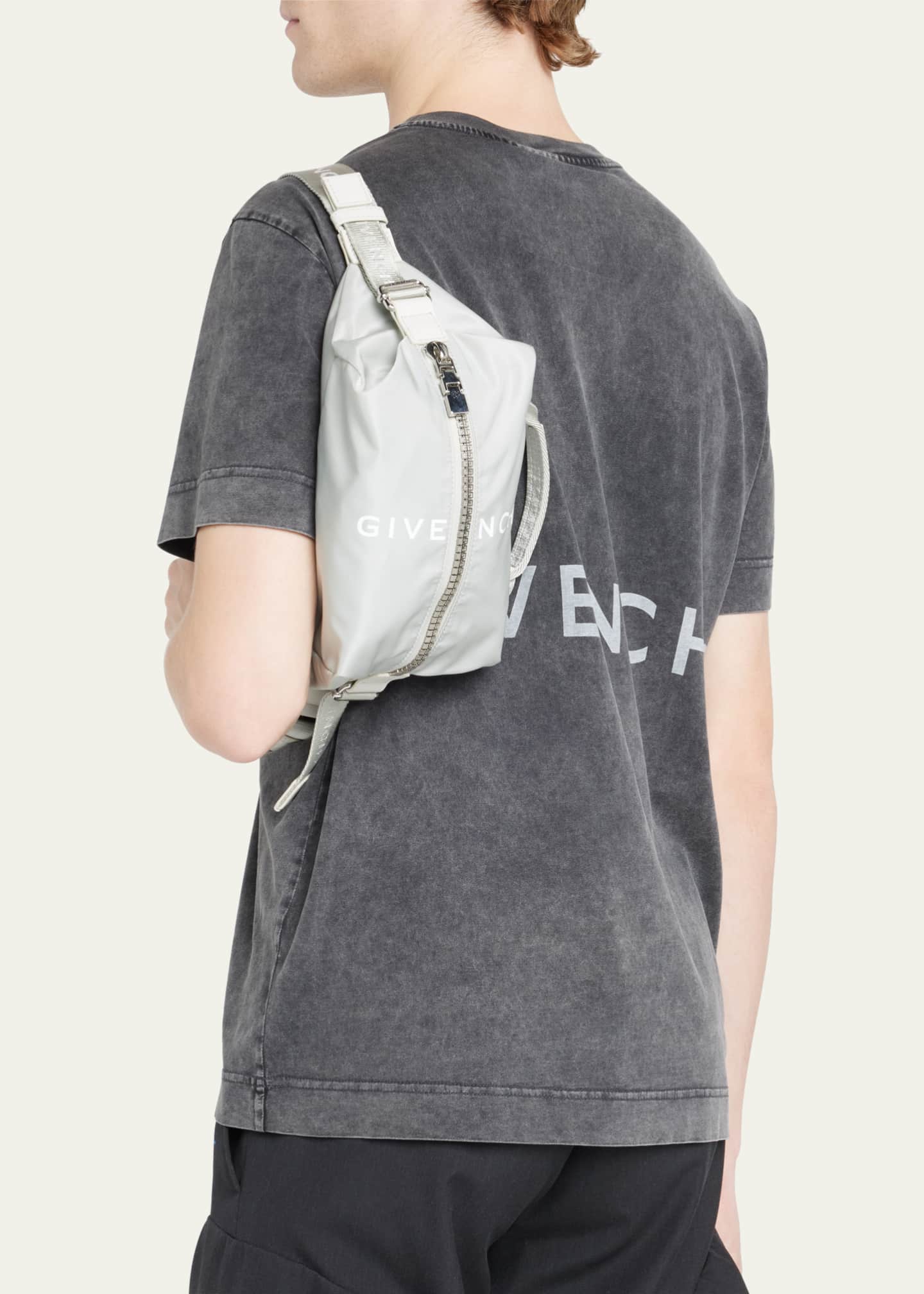 Givenchy Men's G-Zip Bumbag 4G Nylon Belt Bag - Bergdorf Goodman