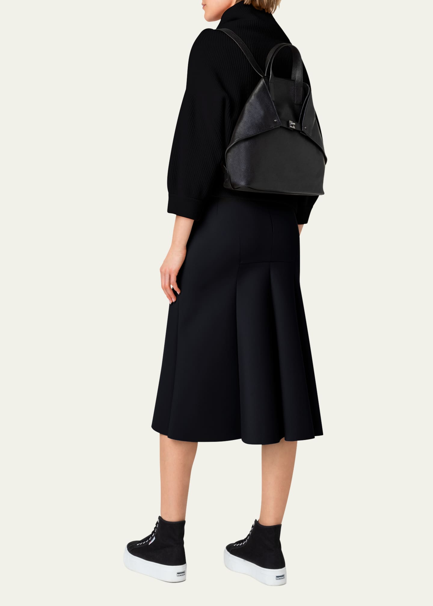 Akris Ai Medium Leather Backpack Image 5 of 5
