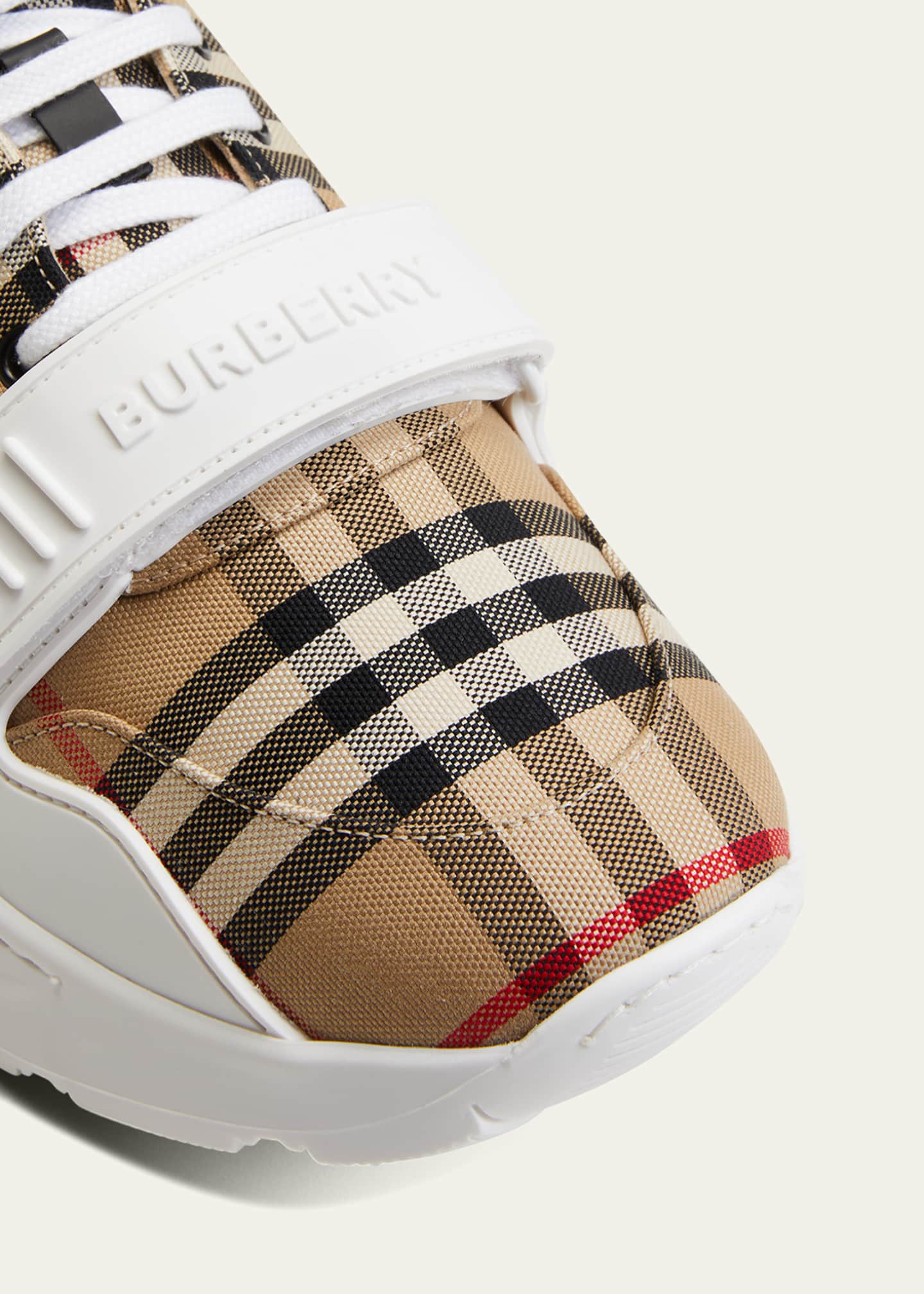 Burberry vintage check cotton sneakers mens on sale