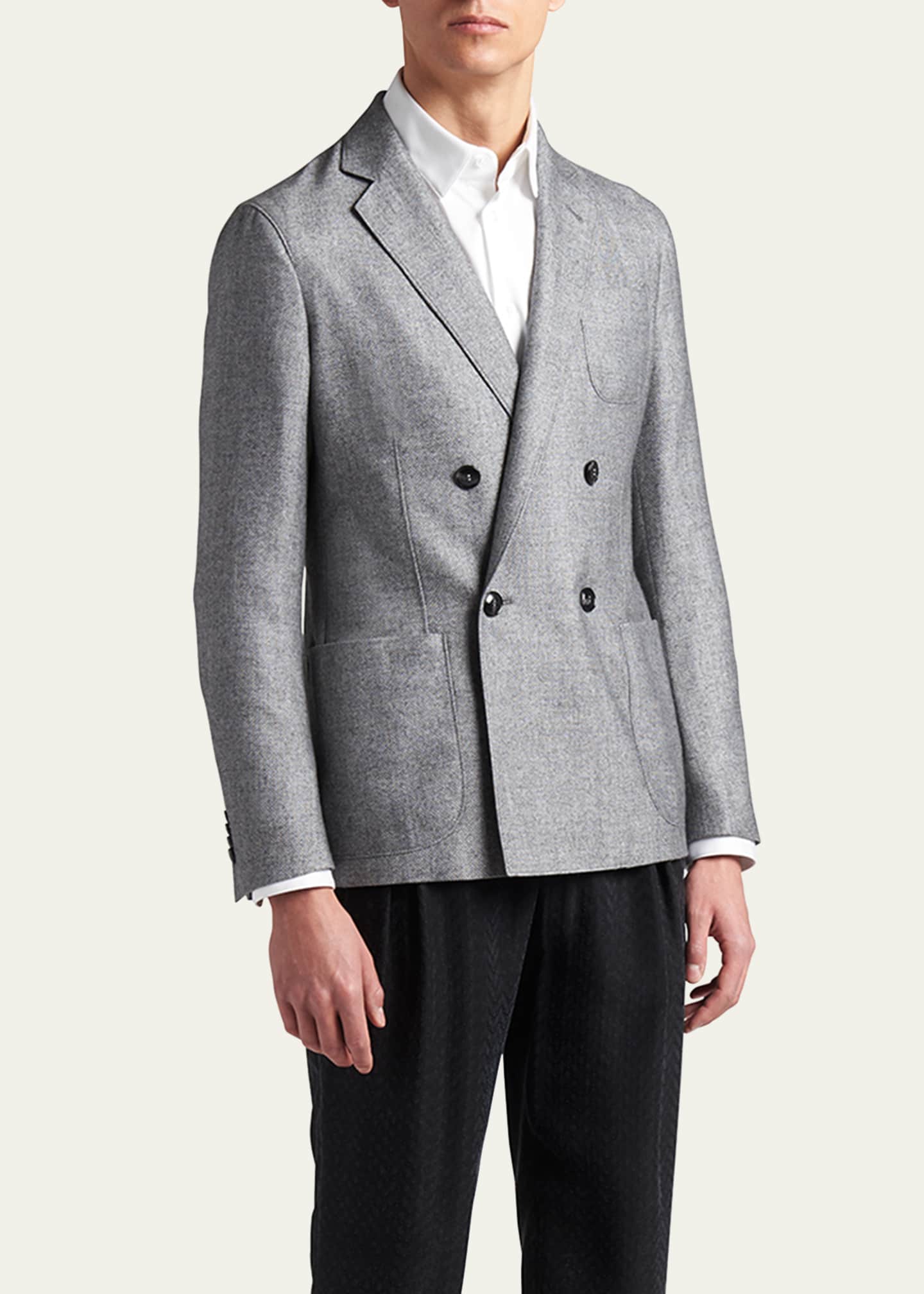 Armani Men's DoubleBreasted Microstructure Sport Coat