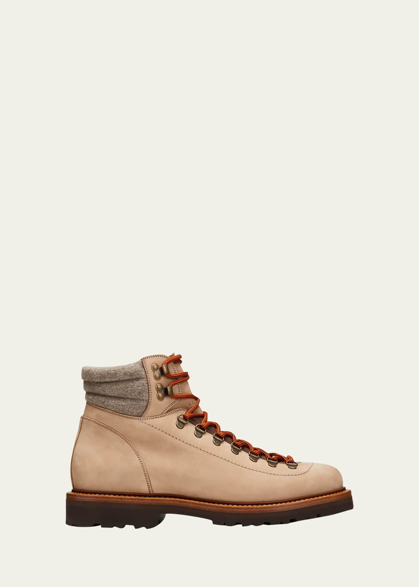 Brunello Cucinelli Men's Nubuck Suede LaceUp Hiking Boots Bergdorf