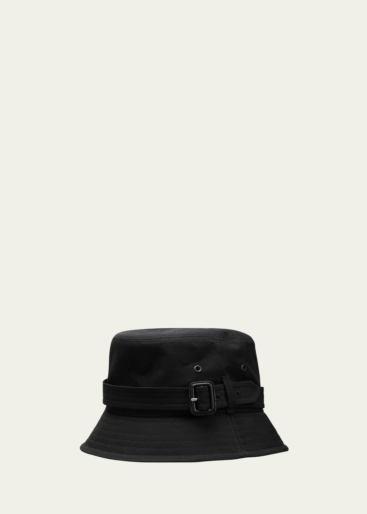 Burberry black bucket hat discount