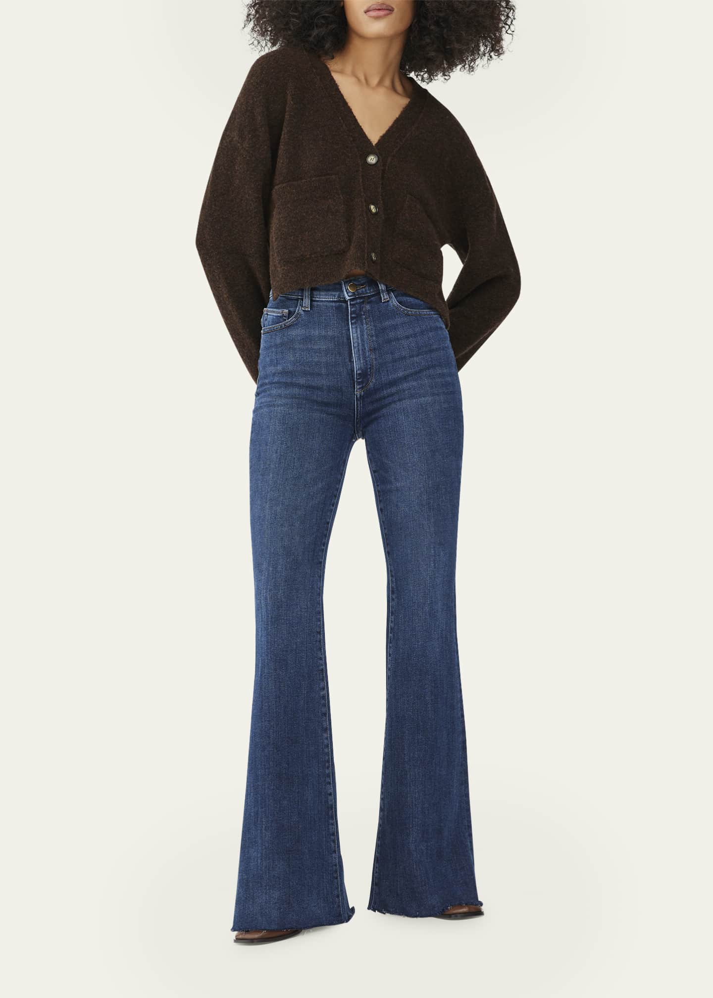 DL1961 Rachel Flare Ultra High-Rise Instasculpt Jeans - Bergdorf Goodman