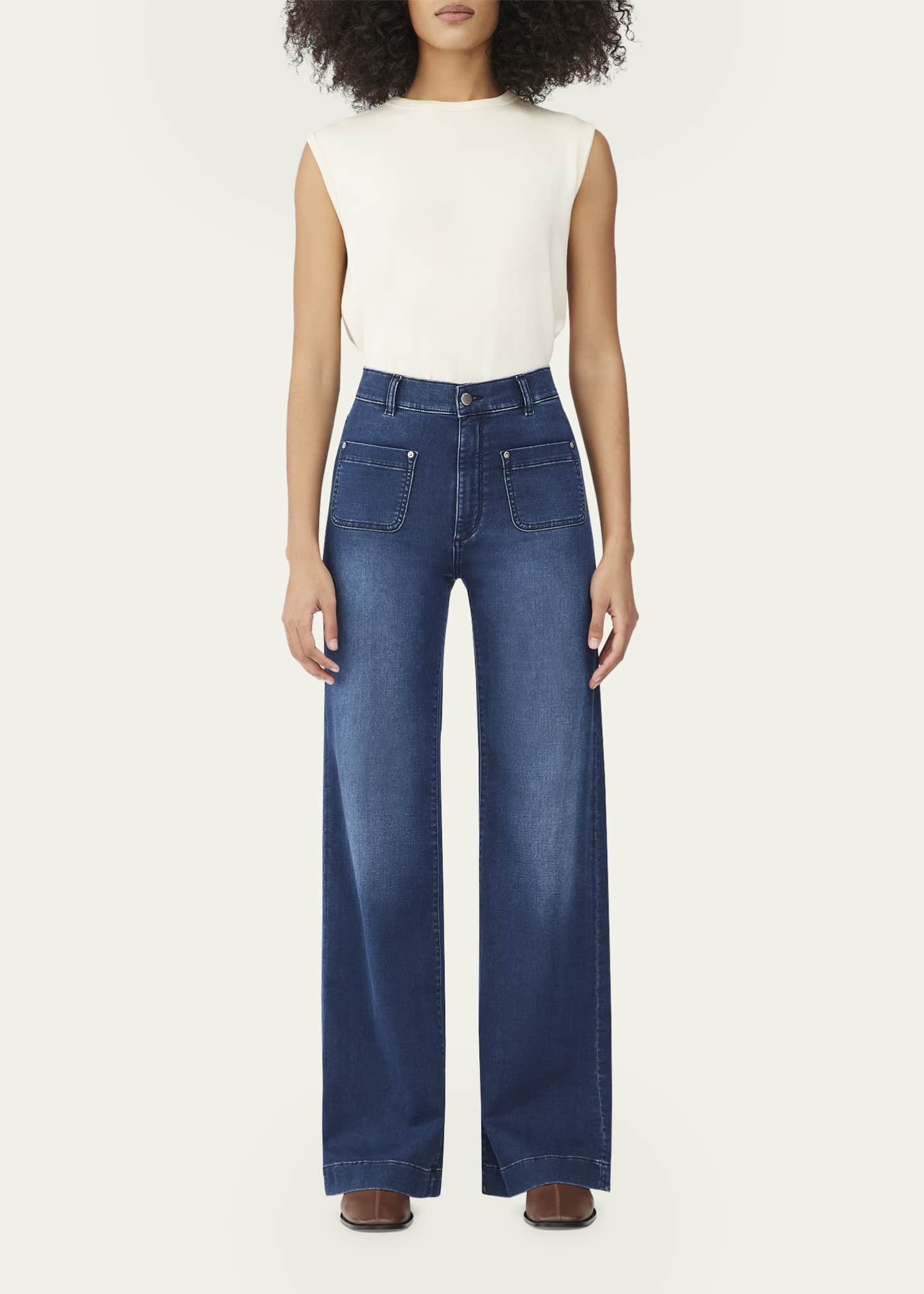 DL1961 Premium Denim Hepburn Wide-Leg High-Rise Vintage Jeans - Bergdorf  Goodman