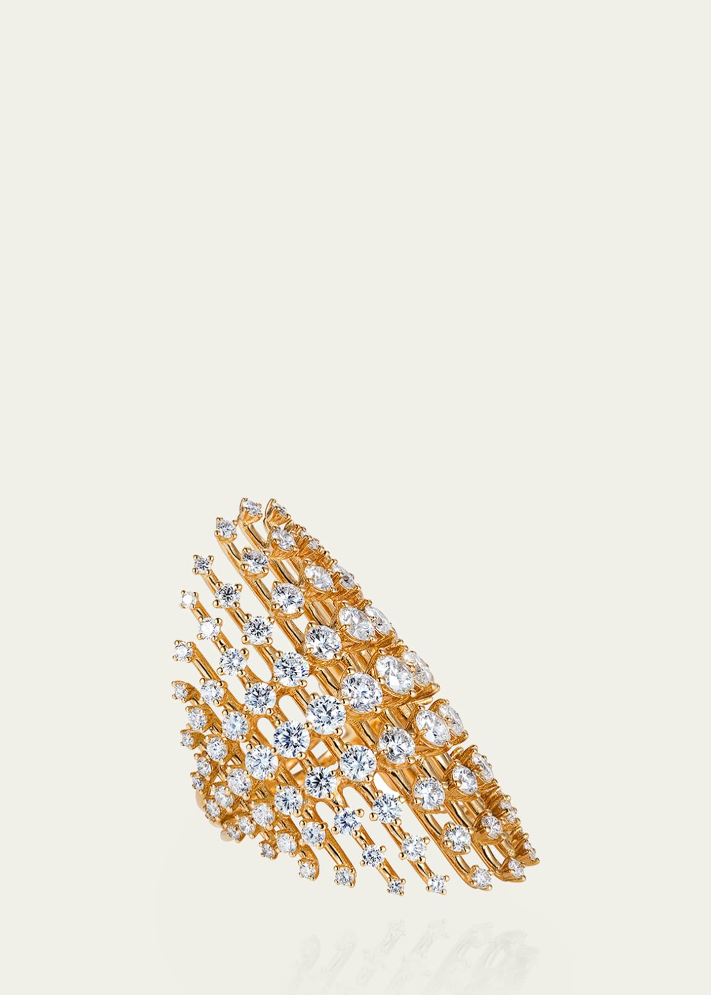Fernando Jorge Disco Ring in Yellow Gold and Diamonds Image 3 of 4