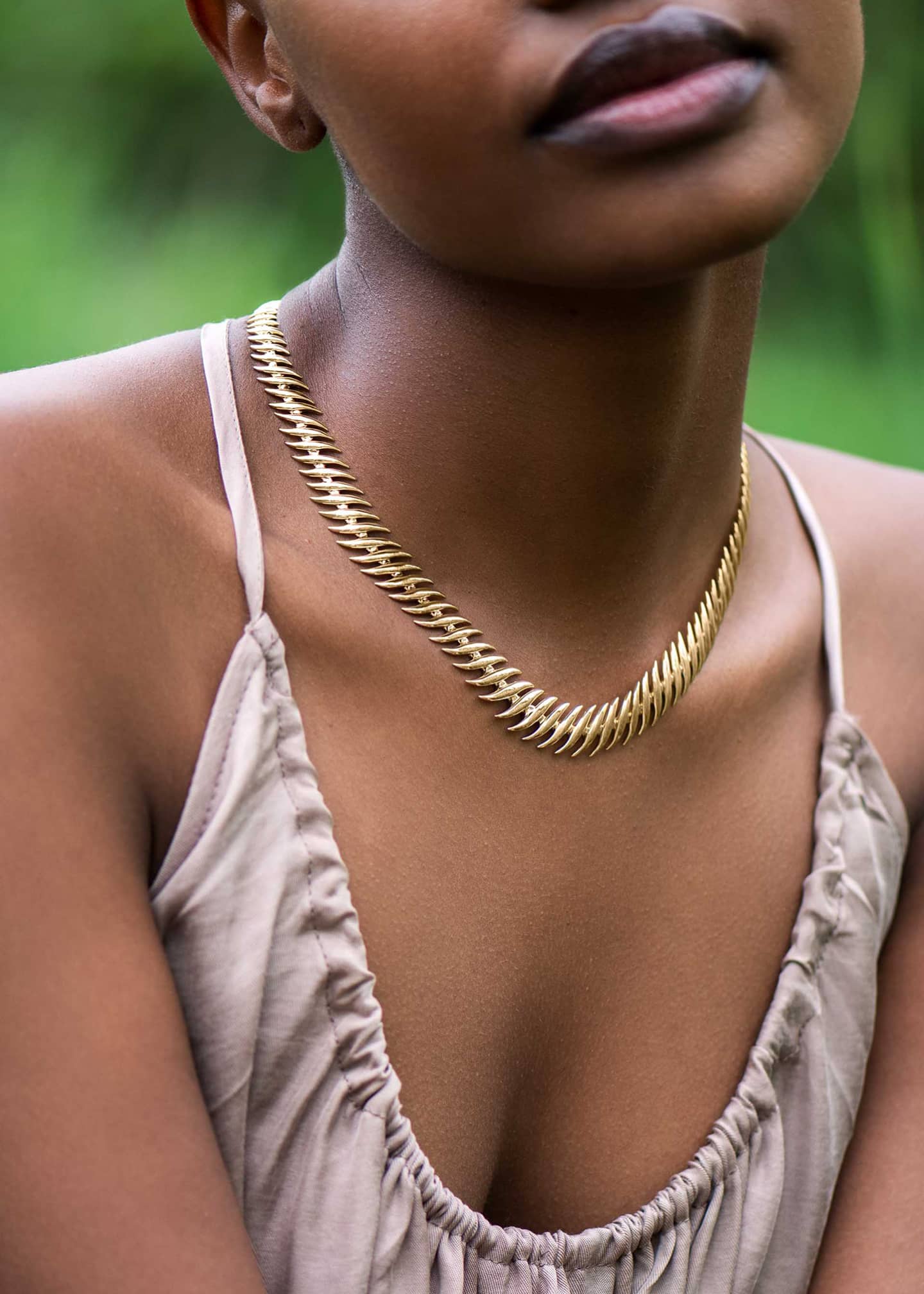 Fernando Jorge Flame Small Necklace in Yellow Gold Image 3 of 3