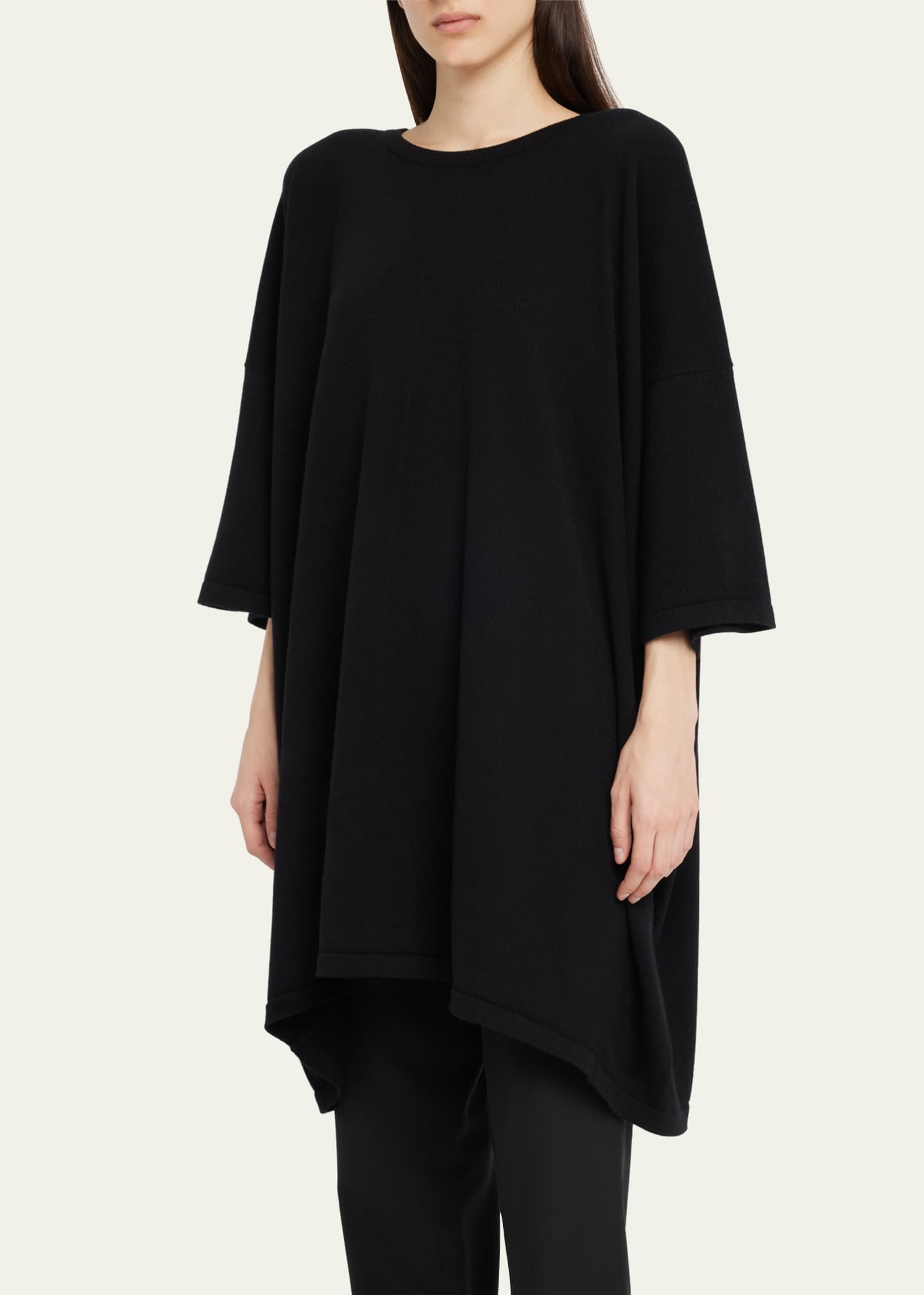 Eskandar Angle To Front Cashmere T Shirt Long Plus Length Bergdorf Goodman 