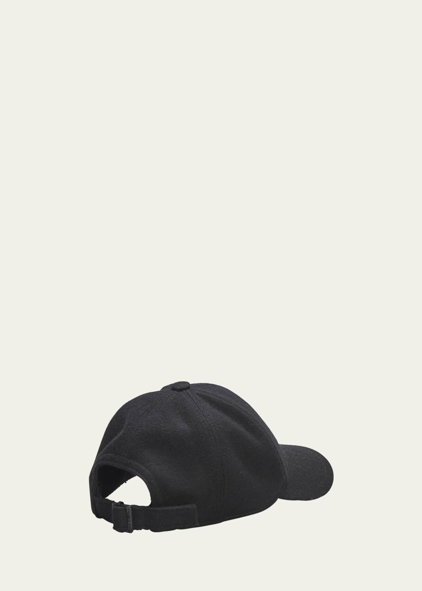 Saint Laurent YSL Wool Felt Baseball Cap Bergdorf Goodman