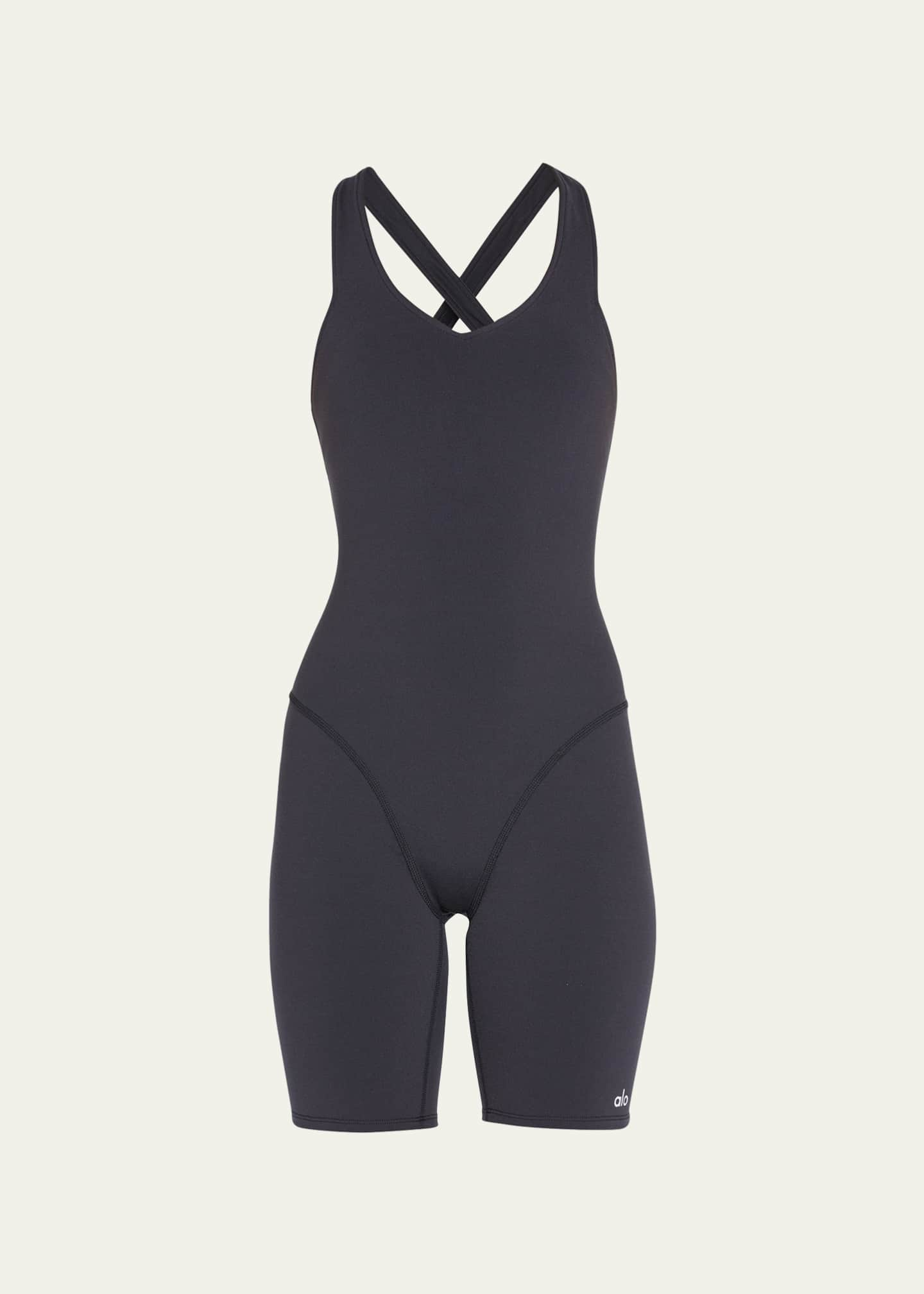 Alo Yoga Airbrush Real Short Onesie - Bergdorf Goodman