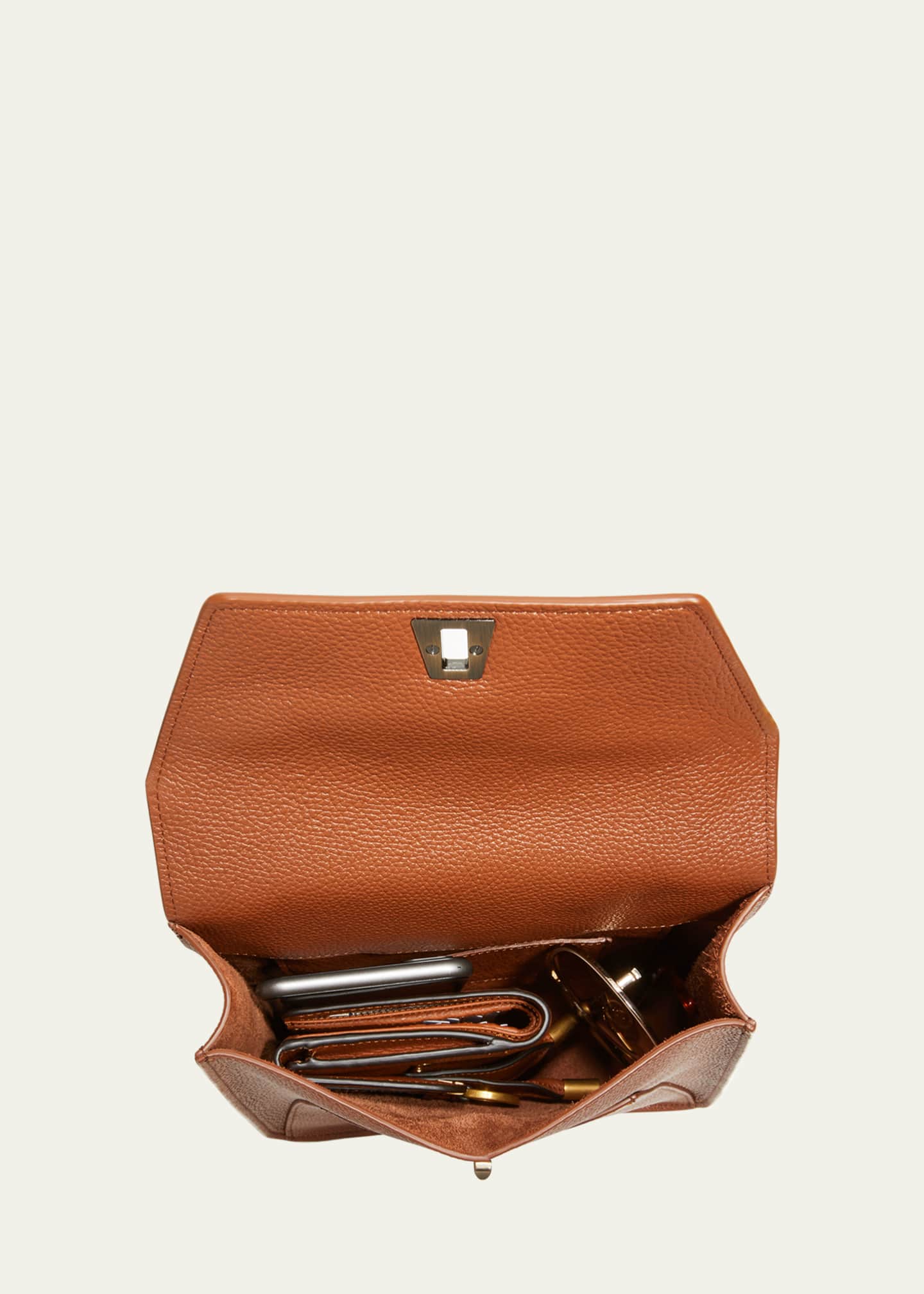 Akris Anouk Small Leather Messenger Bag Image 6 of 6