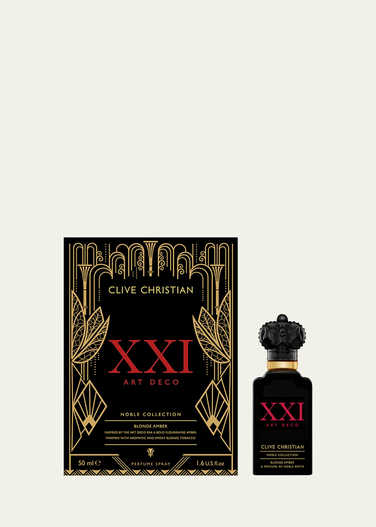 Clive Christian Noble Collection XXI Art Deco Blonde Amber Perfume, 1.7 oz. Image 2 of 3