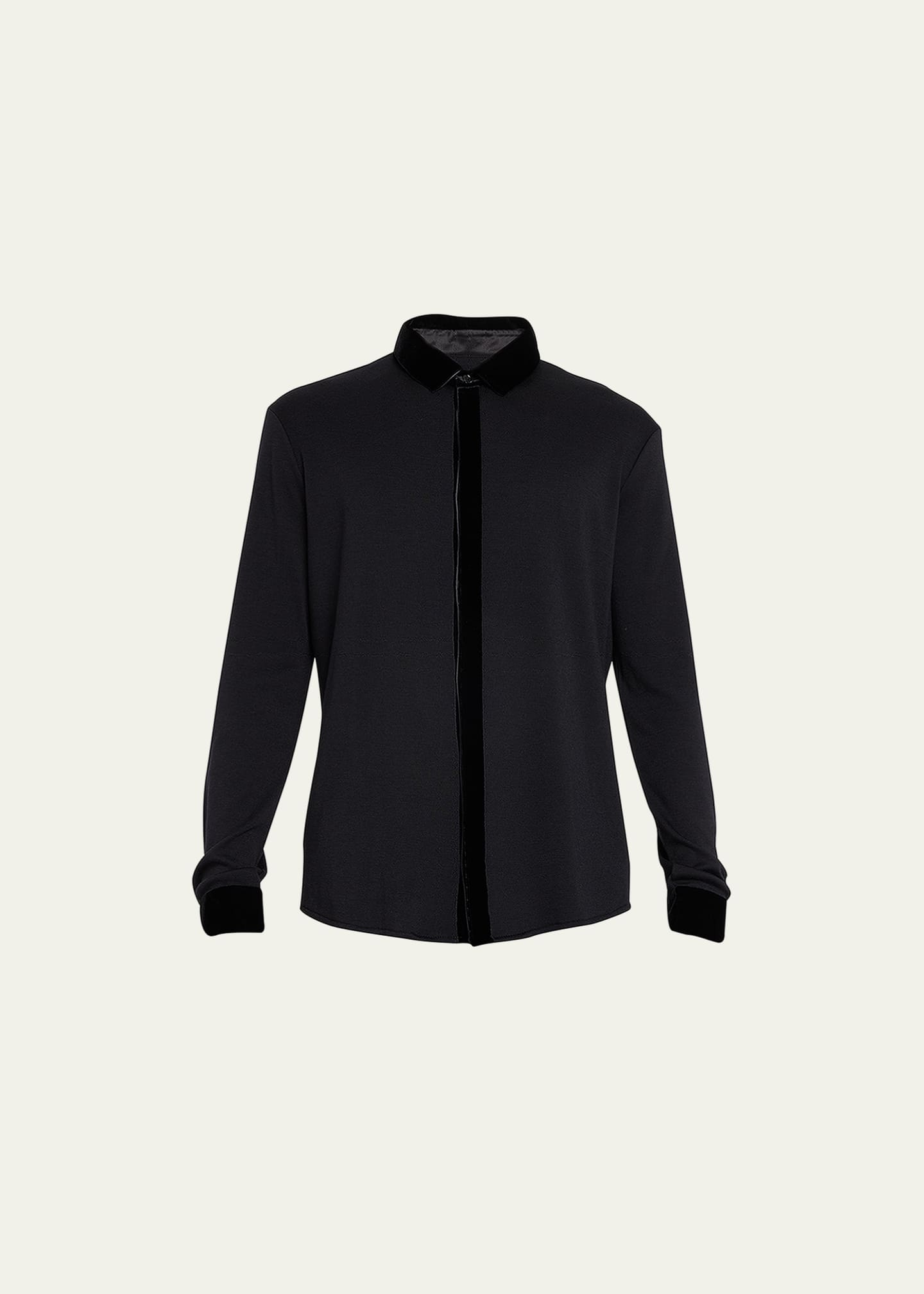 Giorgio armani black shirt deals