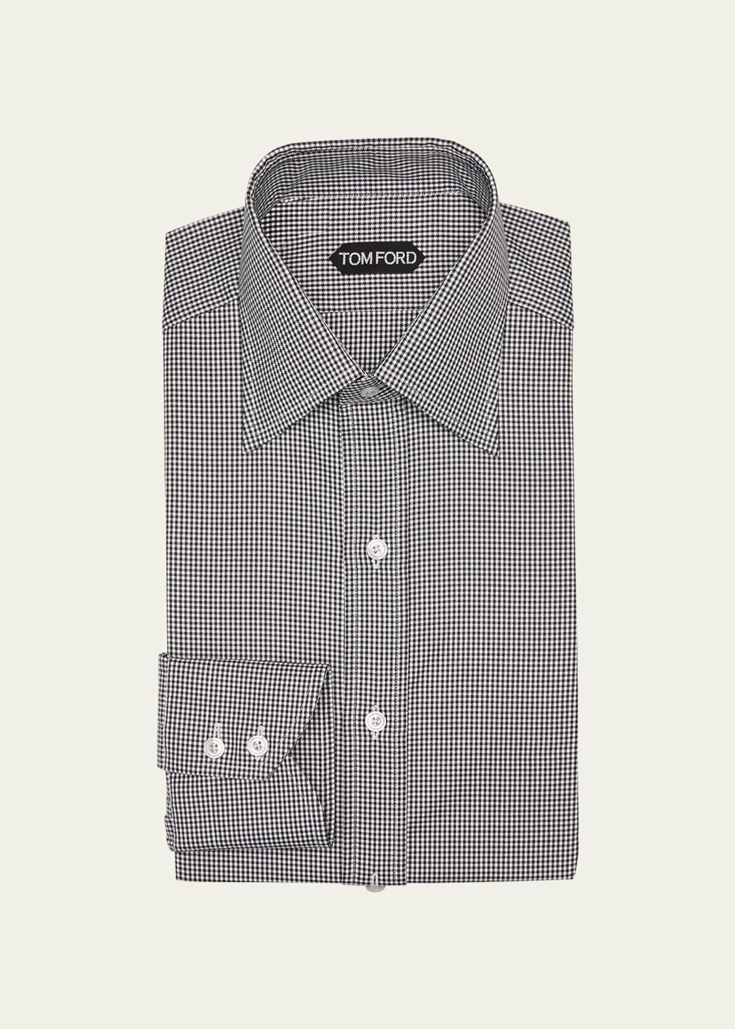 TOM FORD Men s Slim Fit Check Dress Shirt