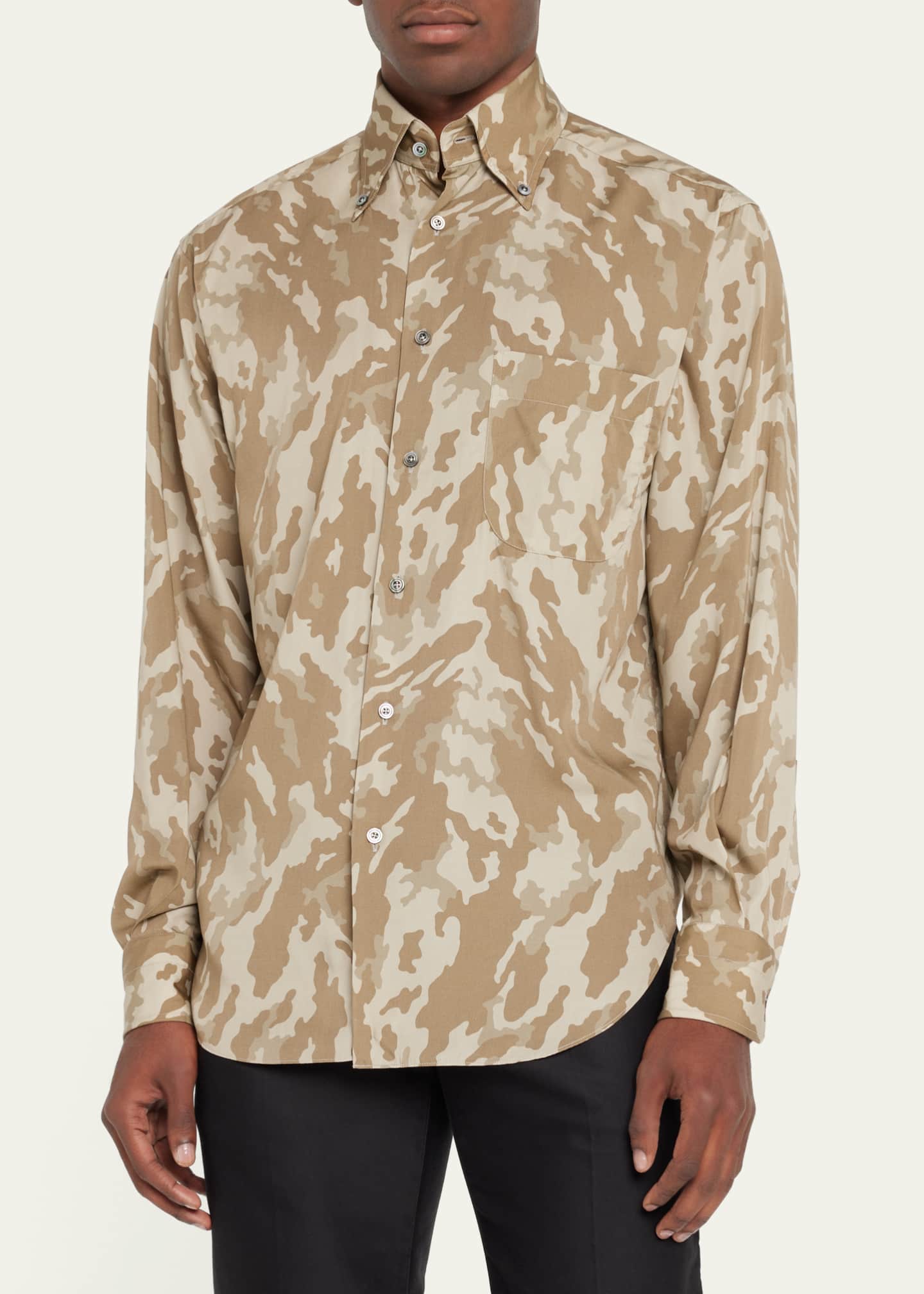 Camouflage sale dress shirt