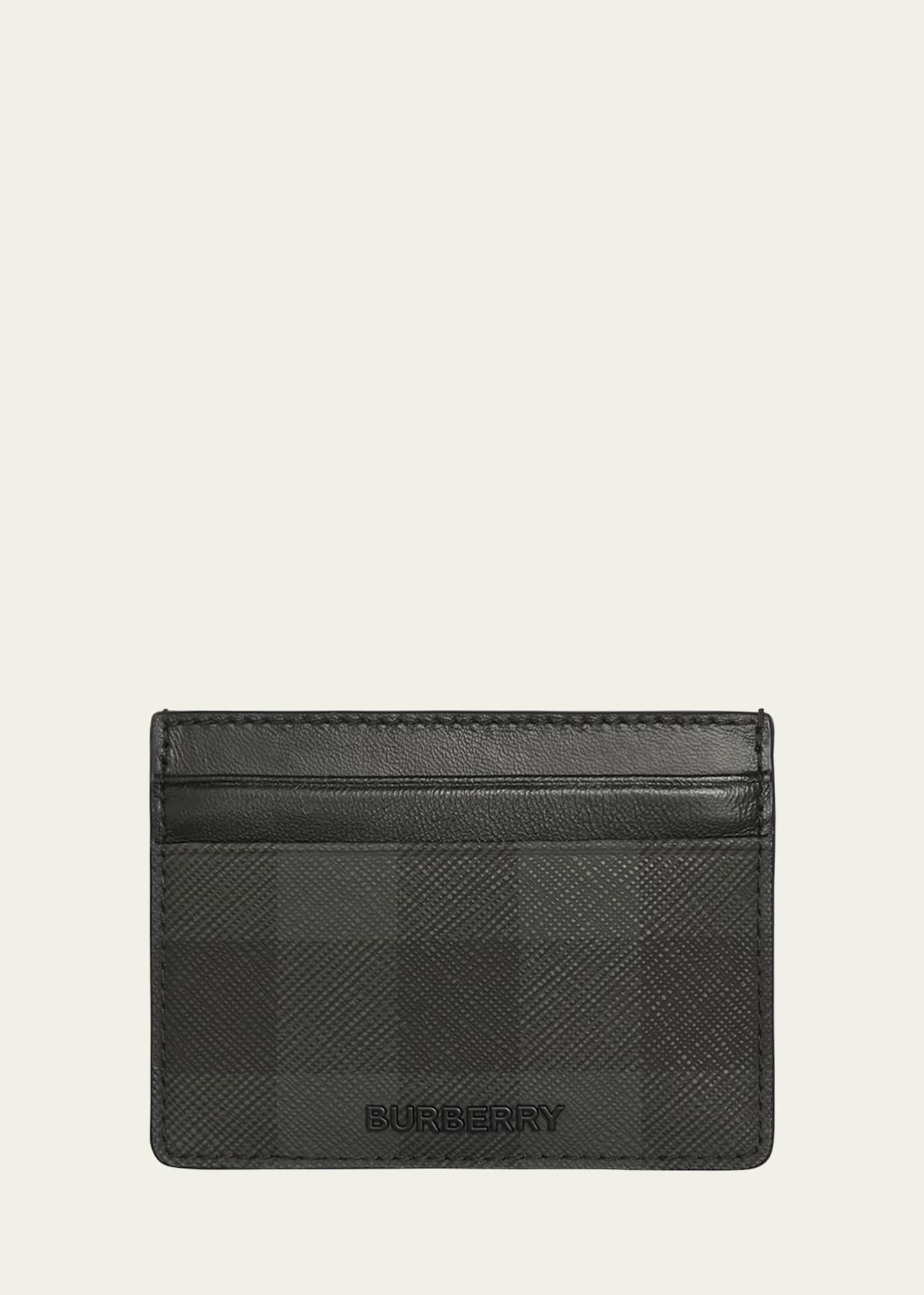 Shop Burberry Sandon Check Card Holder