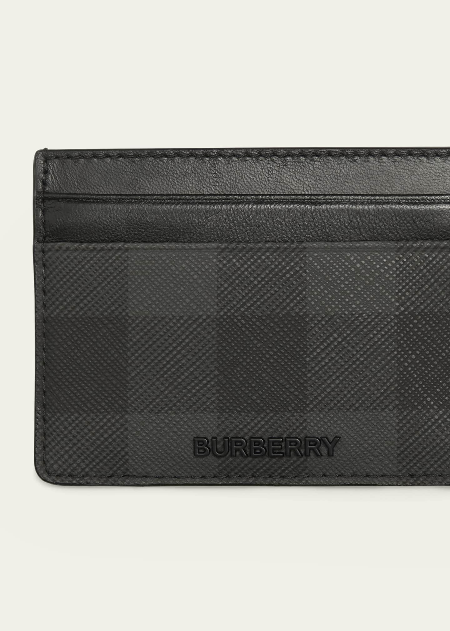 Burberry Men's Sandon Check Logo Card Case - Bergdorf Goodman