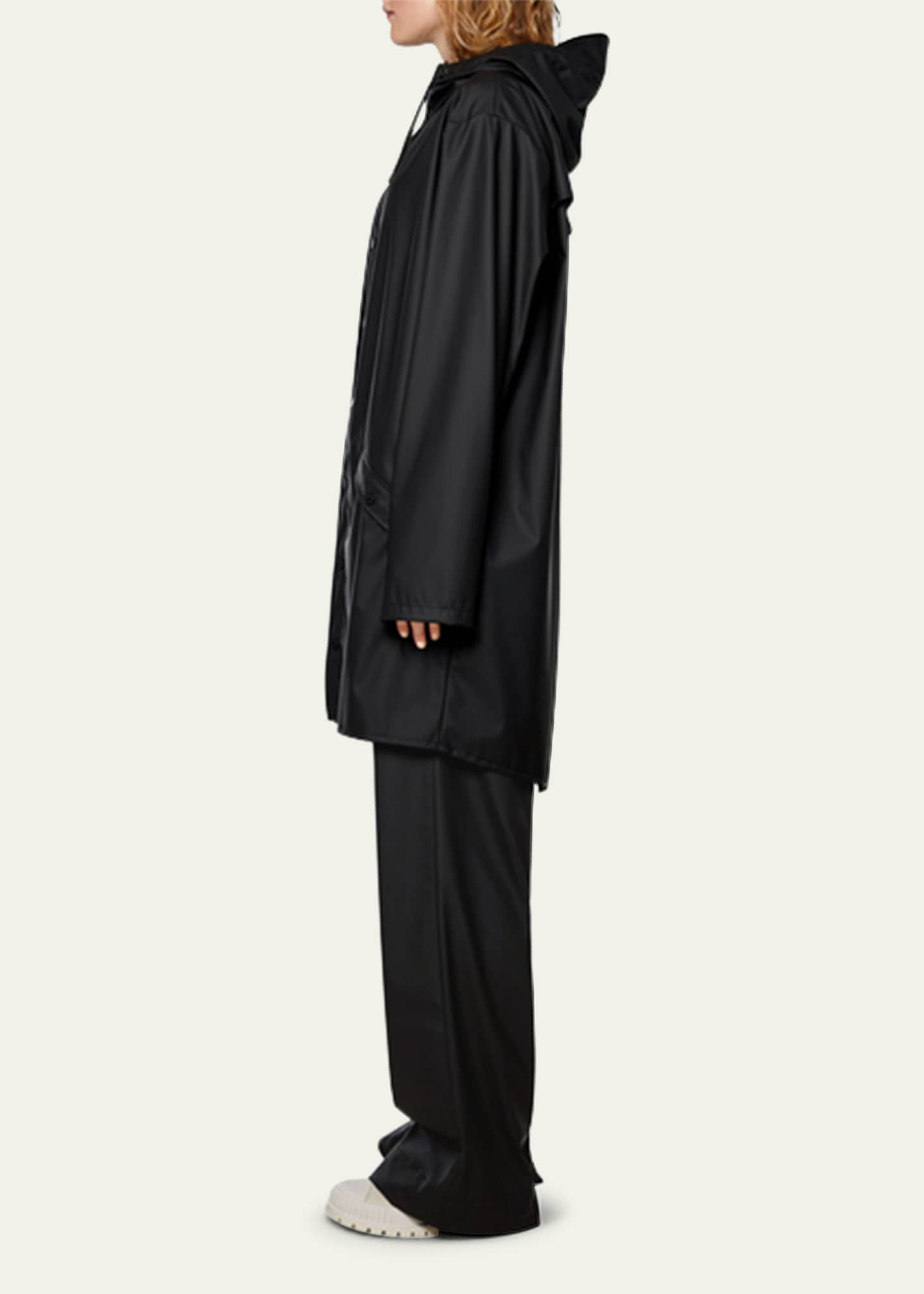 Rains Long Snap-Front Jacket Image 4 of 4