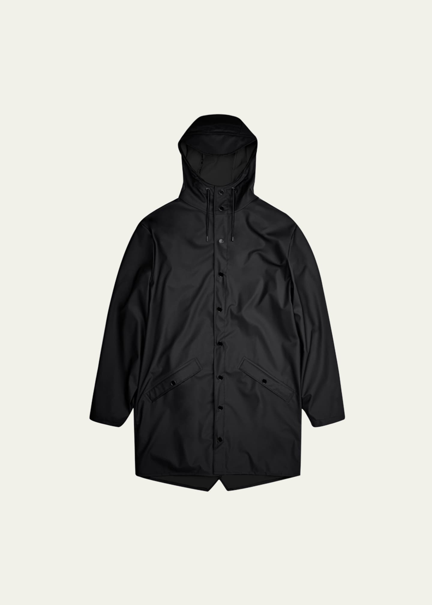Rains Long Snap-Front Jacket Image 1 of 4