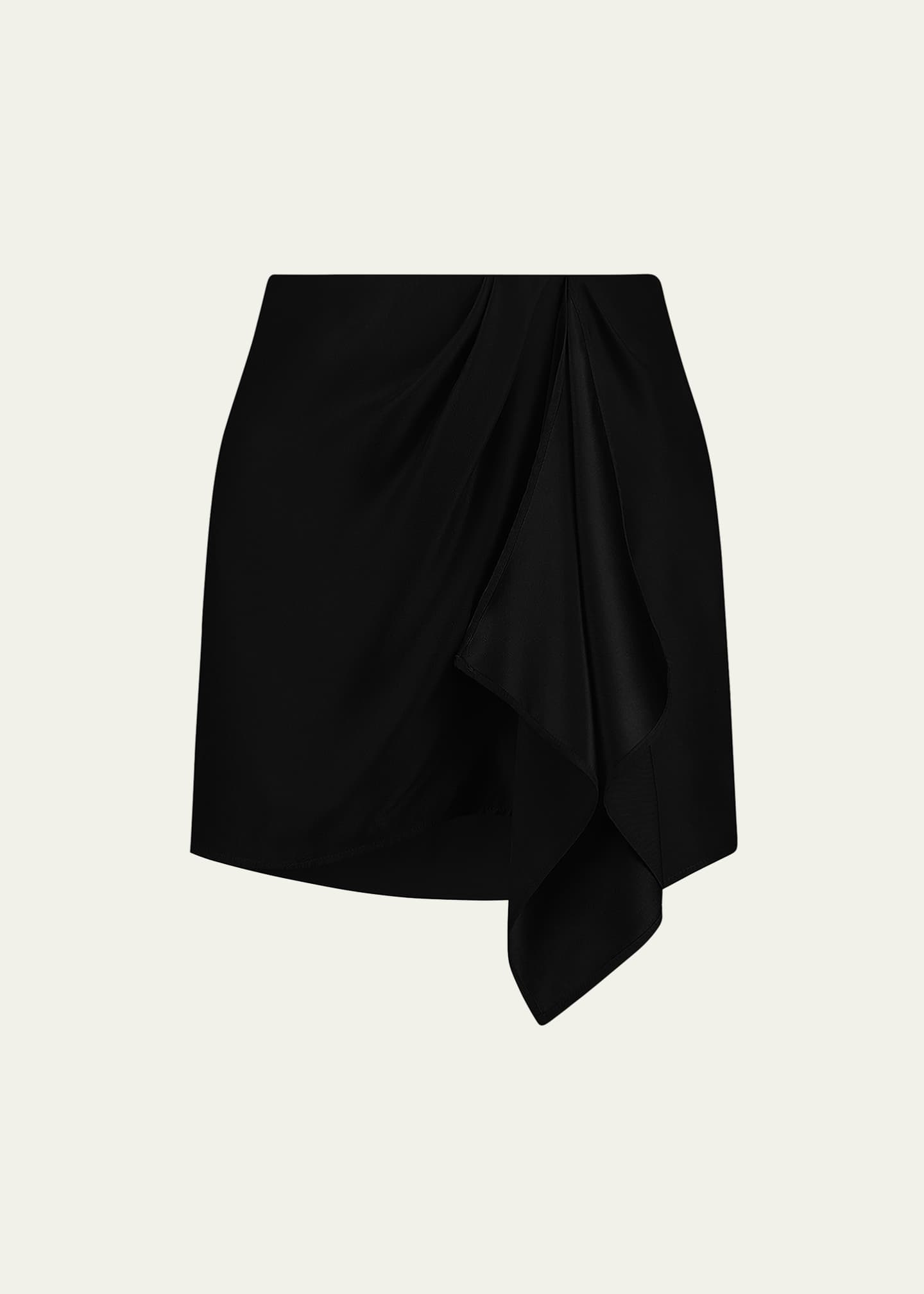 Gauge 81 Anjo Silk Draped Mini Skirt Bergdorf Goodman