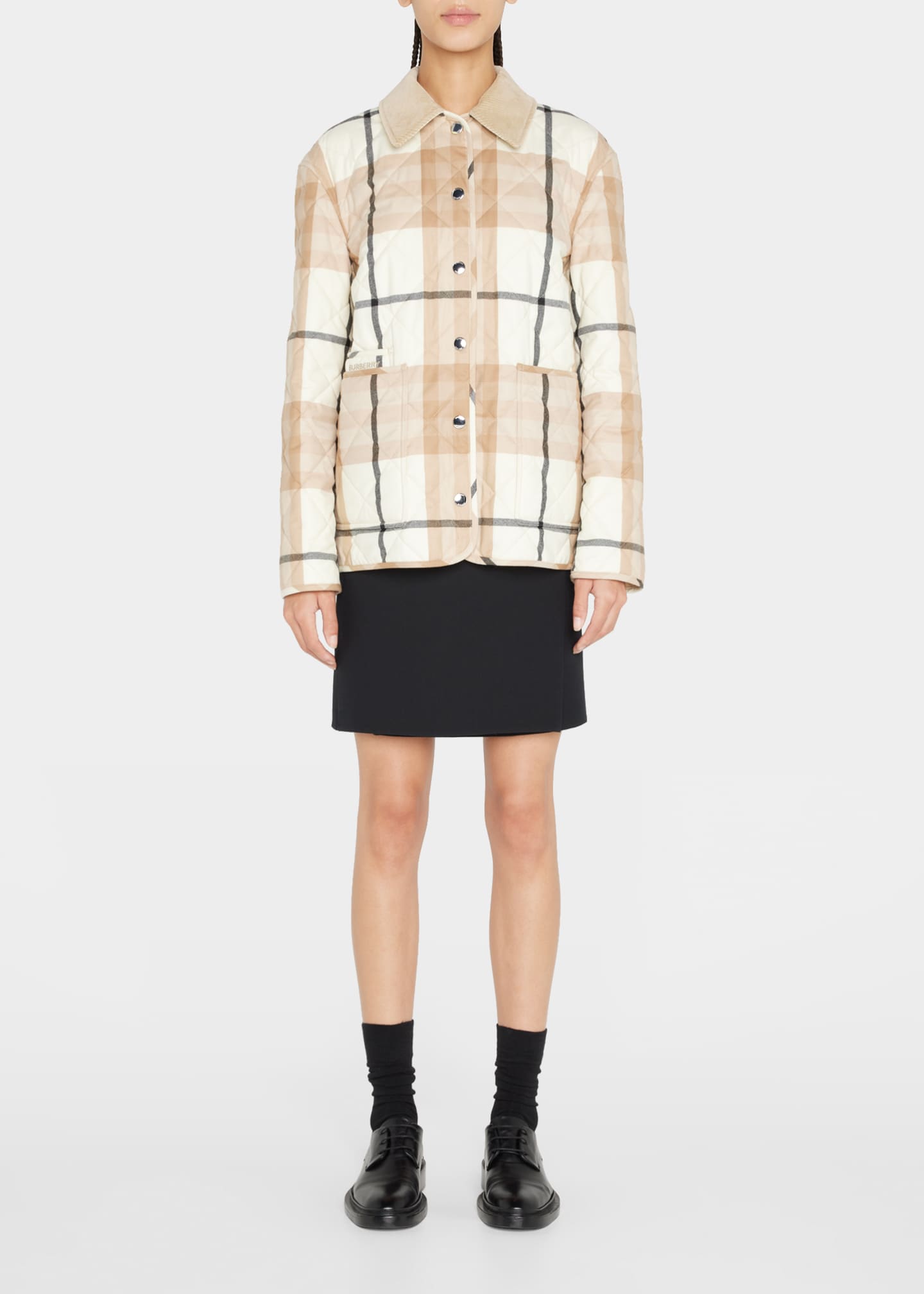 Burberry Dranefeld Check Quilted Wool Jacket - Bergdorf Goodman