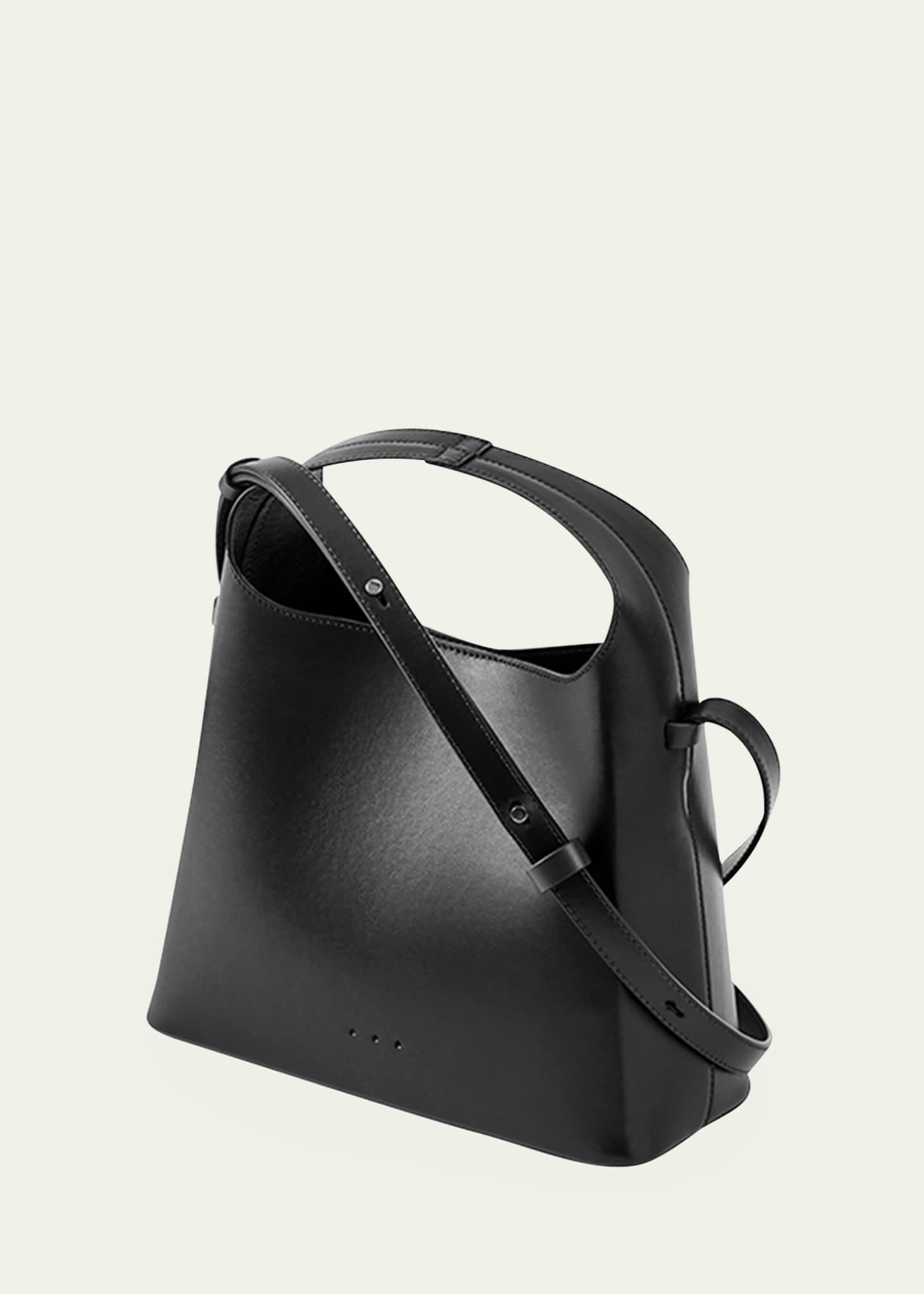 Aesther Ekme Mini Calf Leather Hobo Bag In Black