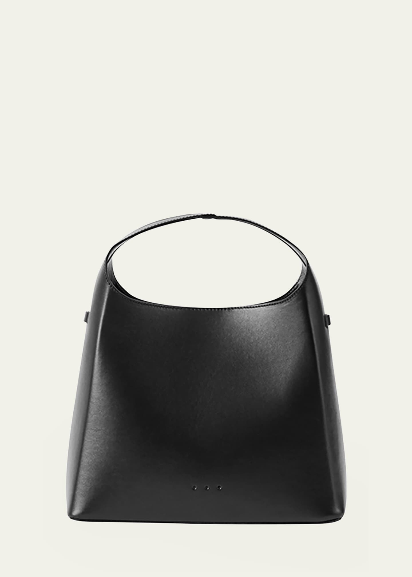 Aesther Ekme Sac Mini Calf Leather Shoulder Bag, Black, Women's, Handbags & Purses Shoulder Bags